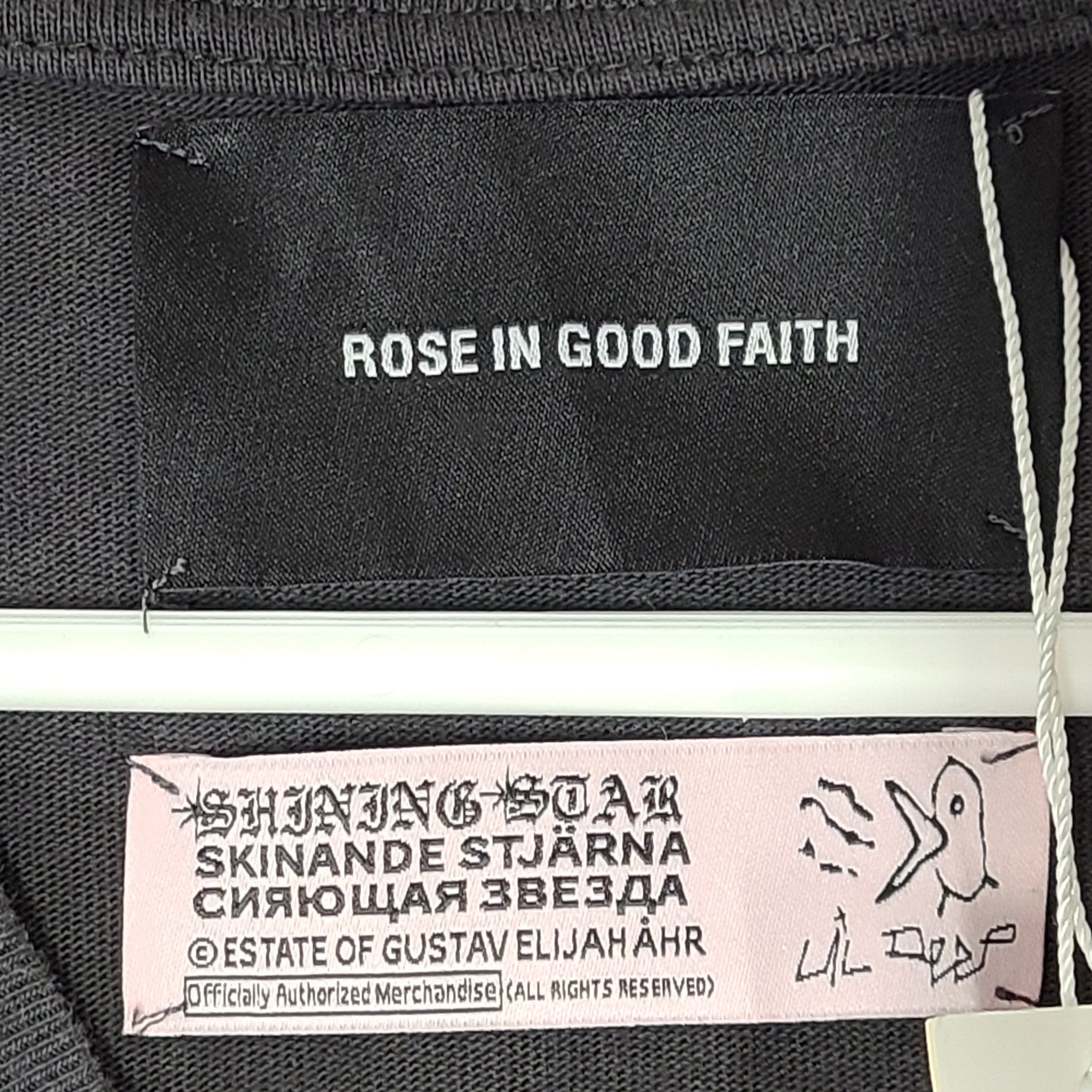 Rose in Good Faith x Lil Peep Heavy Brightside "Greenpeace" Tee T-Shirt Gray S