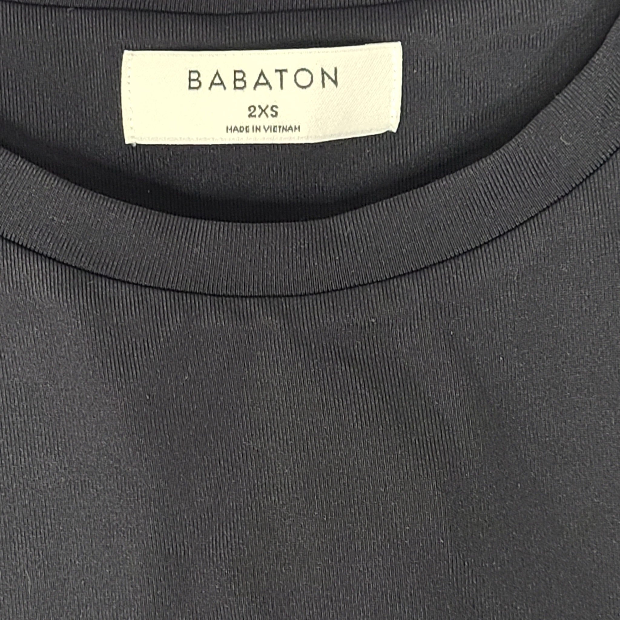 Aritzia Babaton Women's Contour Crew Bodysuit Sleeveless Crewneck Black Sz 2XS