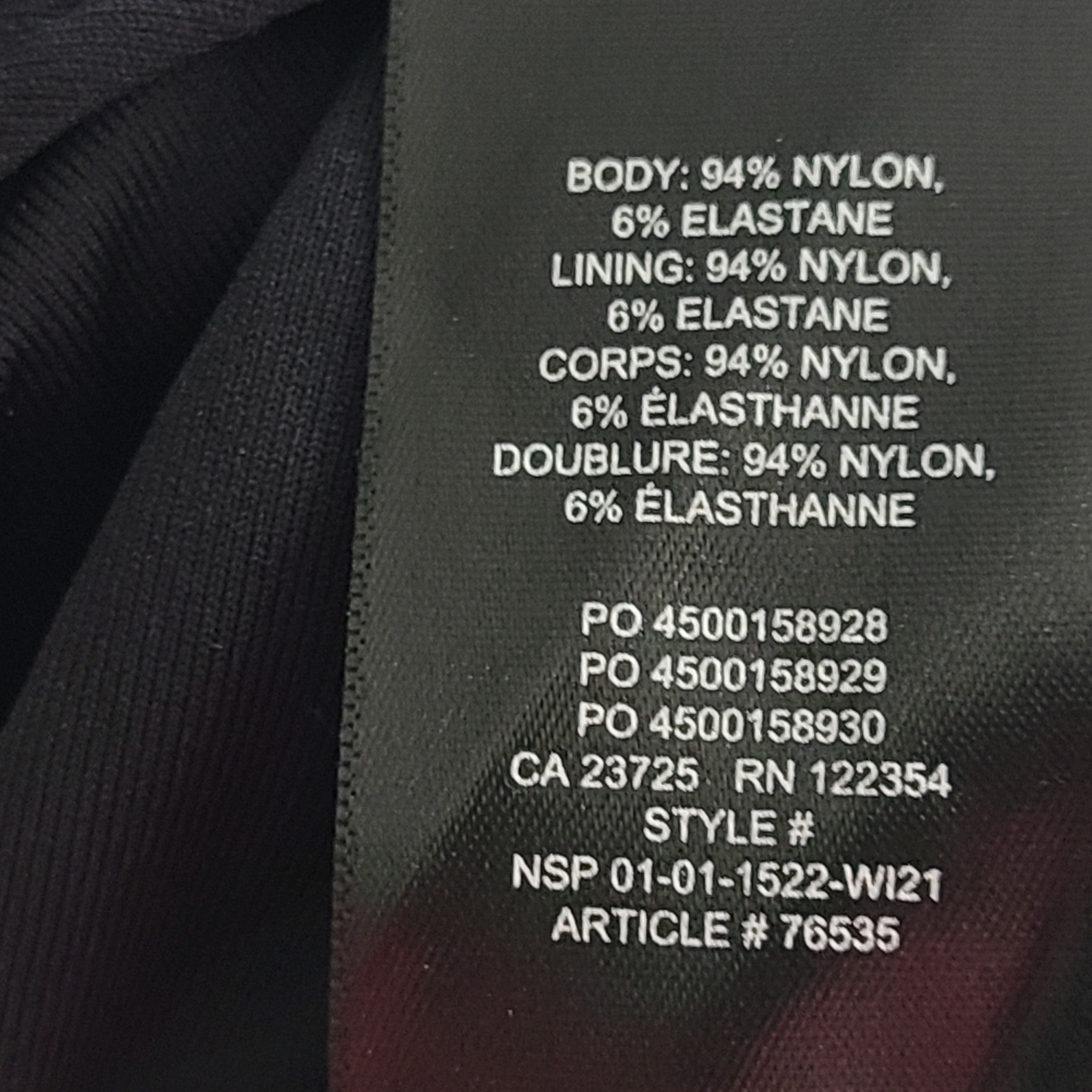 Aritzia Babaton Women's Contour Crew Bodysuit Sleeveless Crewneck Black Sz 2XS
