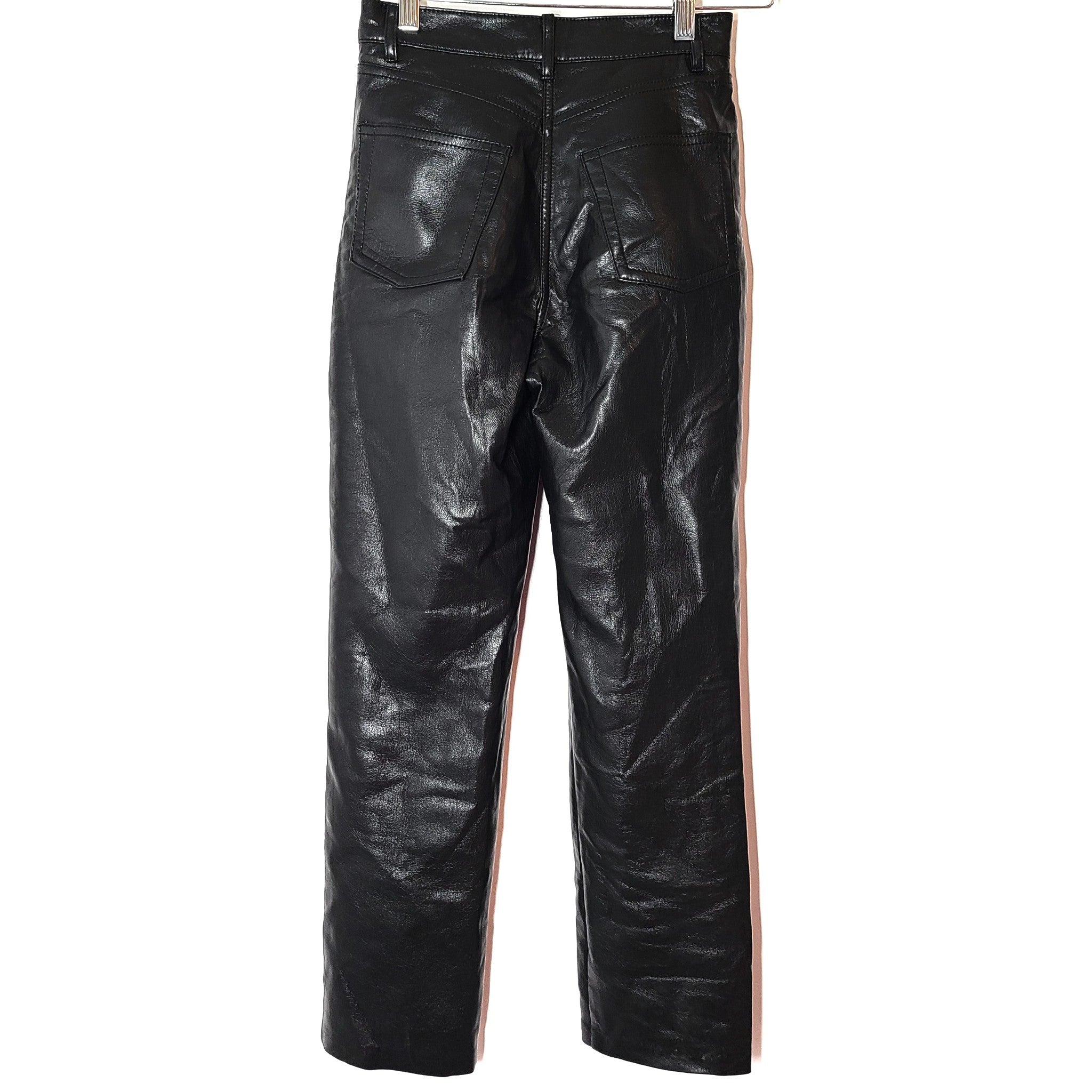 Wilfred The Melina Pant High-Waisted Vegan Leather Pants Black Sz 00