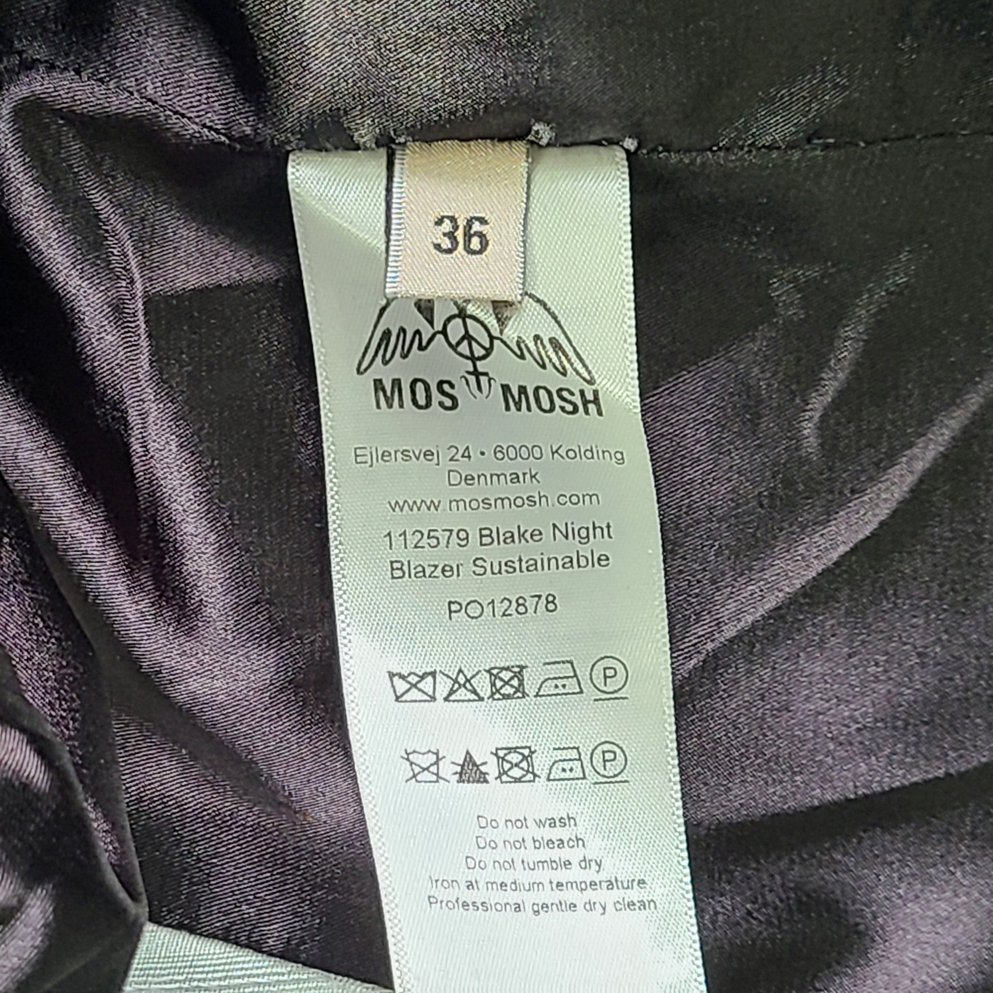 Mos Mosh Women's Blake Night Blazer Suit Jacket Black Sz 36 (S)