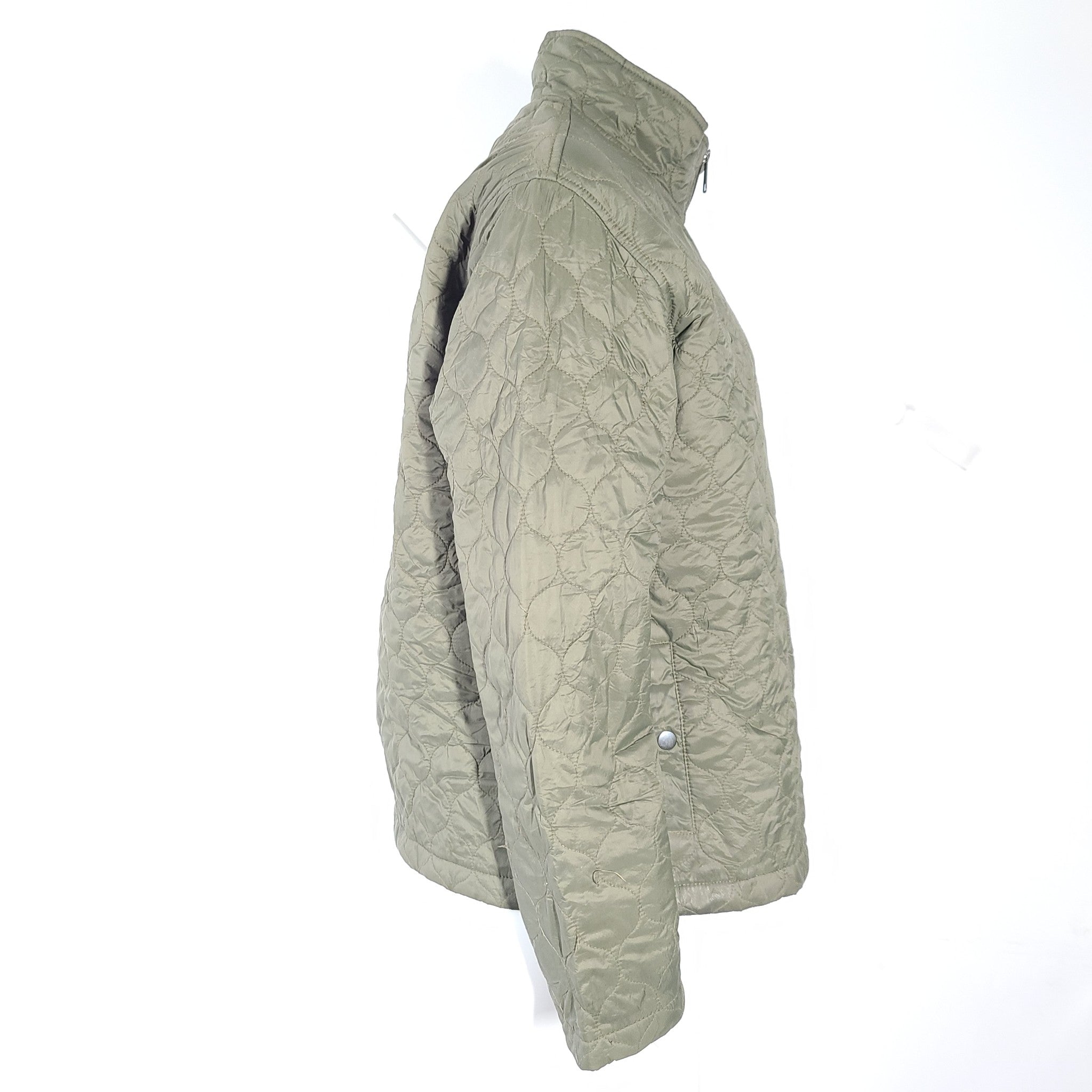Tough Duck Women's Quilted Water Repellent Insulated Jacket WJ291 Green Sz 2XL