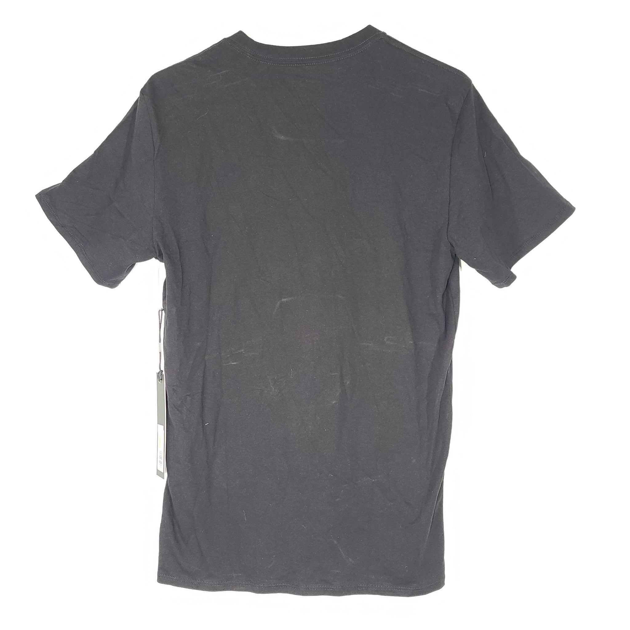 Karl Lagerfeld Paris Men's Silver Logo Crew Neck T-Shirt Navy Blue Sz L