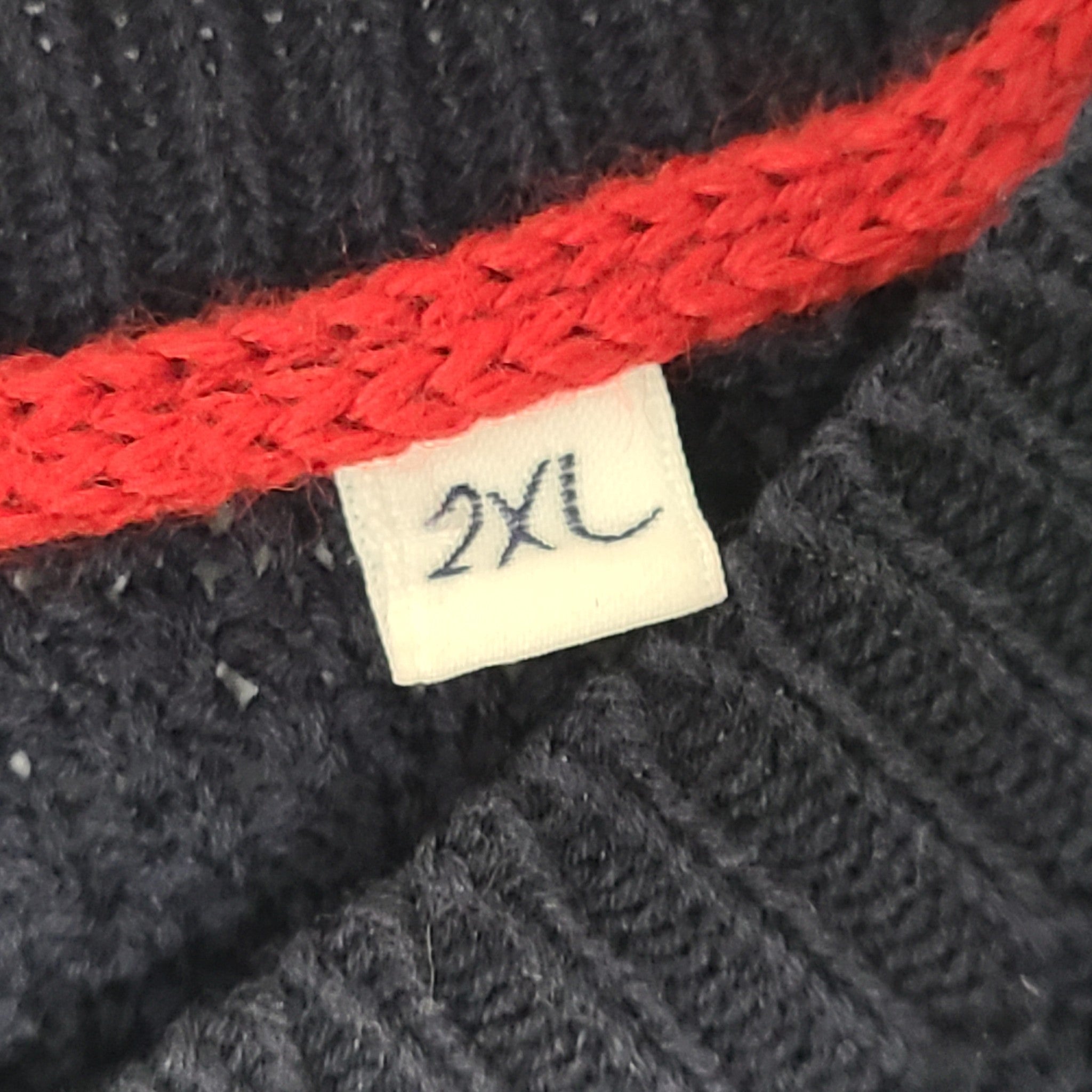 Serge Blanco Men's Knit Sweater Lightweight Crew Neck Pullover Navy Blue Sz 2XL
