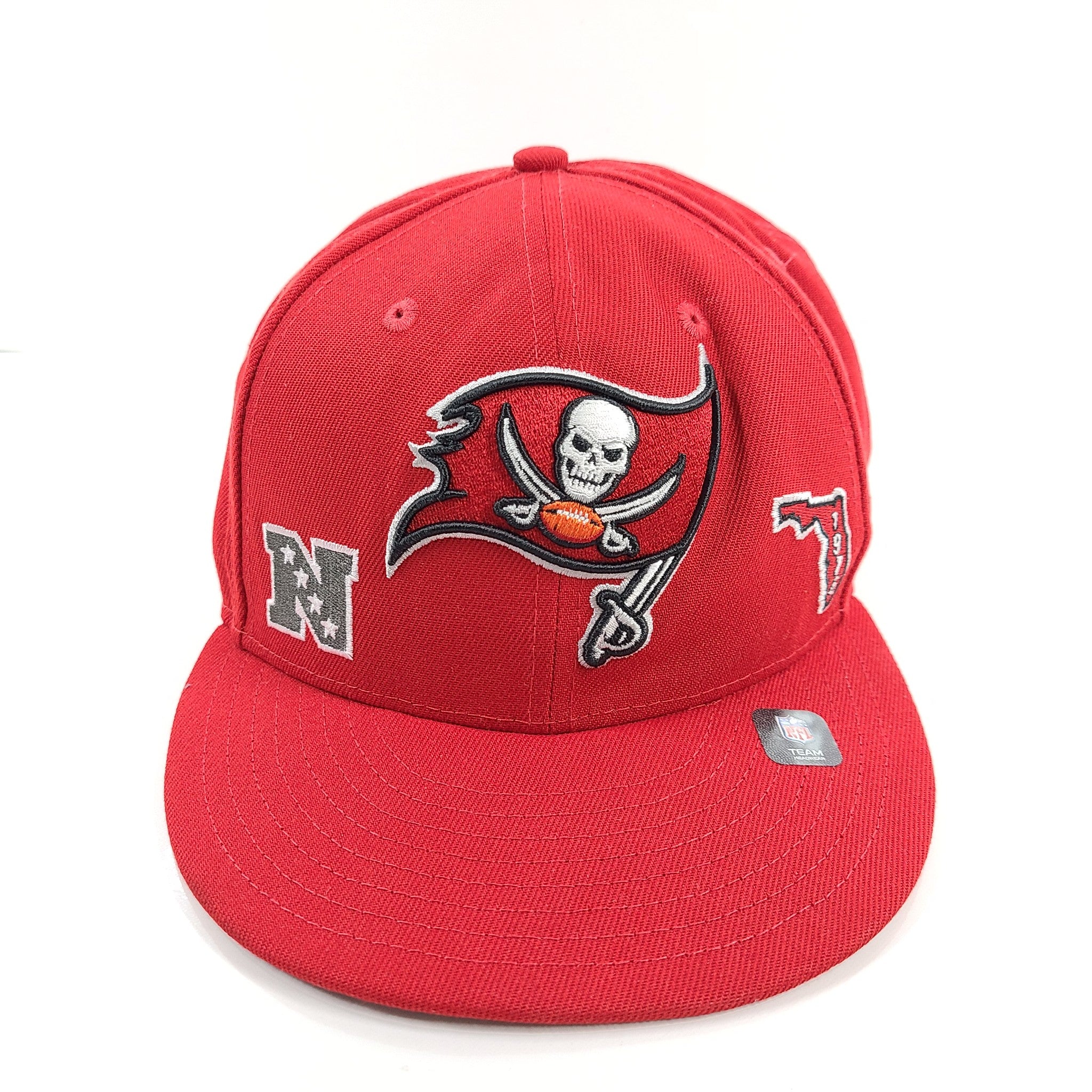 New Era 59FIFTY Tampa Bay Buccaneers NFL Identity Fitted Hat Red Size 8