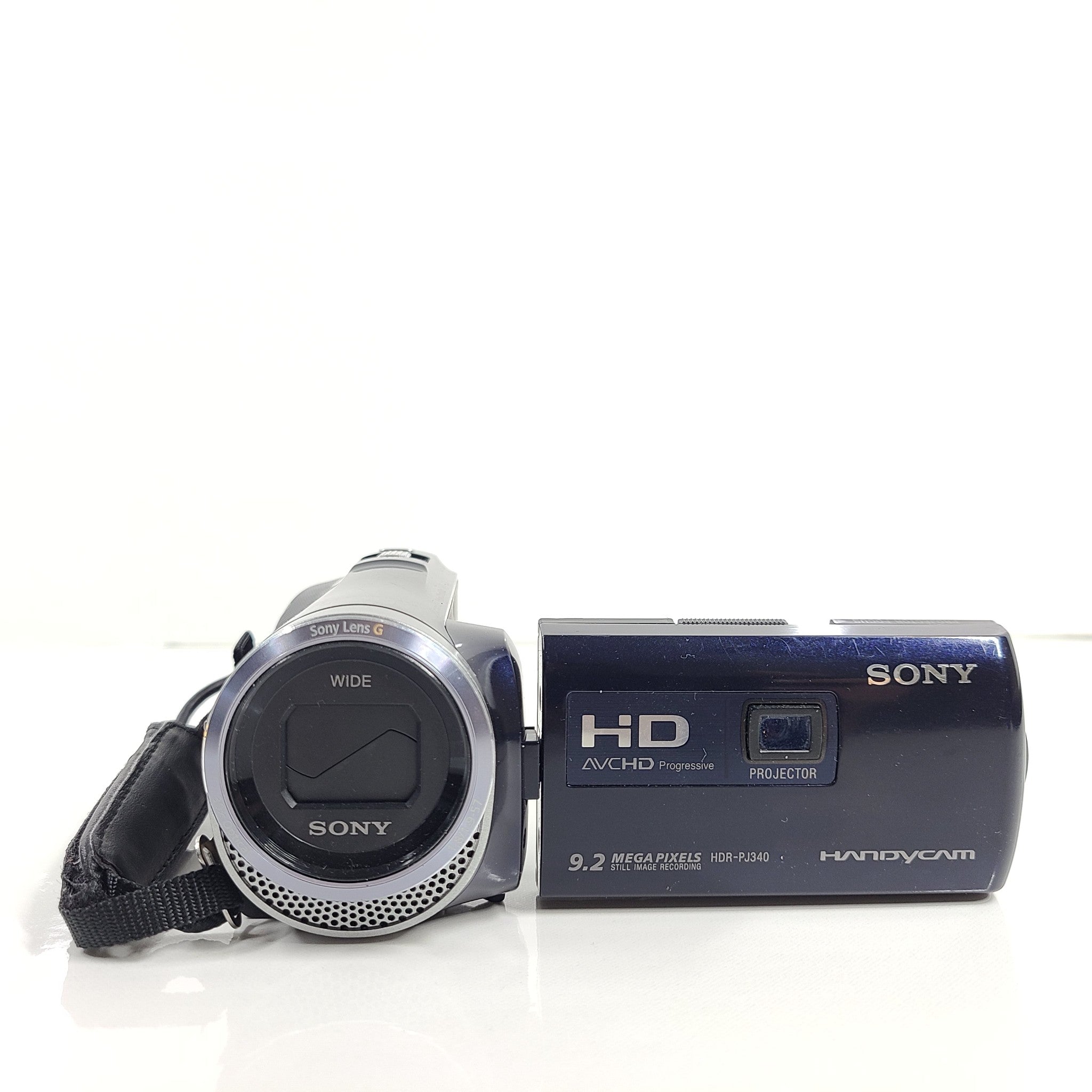 Sony Handycam HDR-PJ340 60x Clear Image Zoom Camcorder - Black 32GB SD card