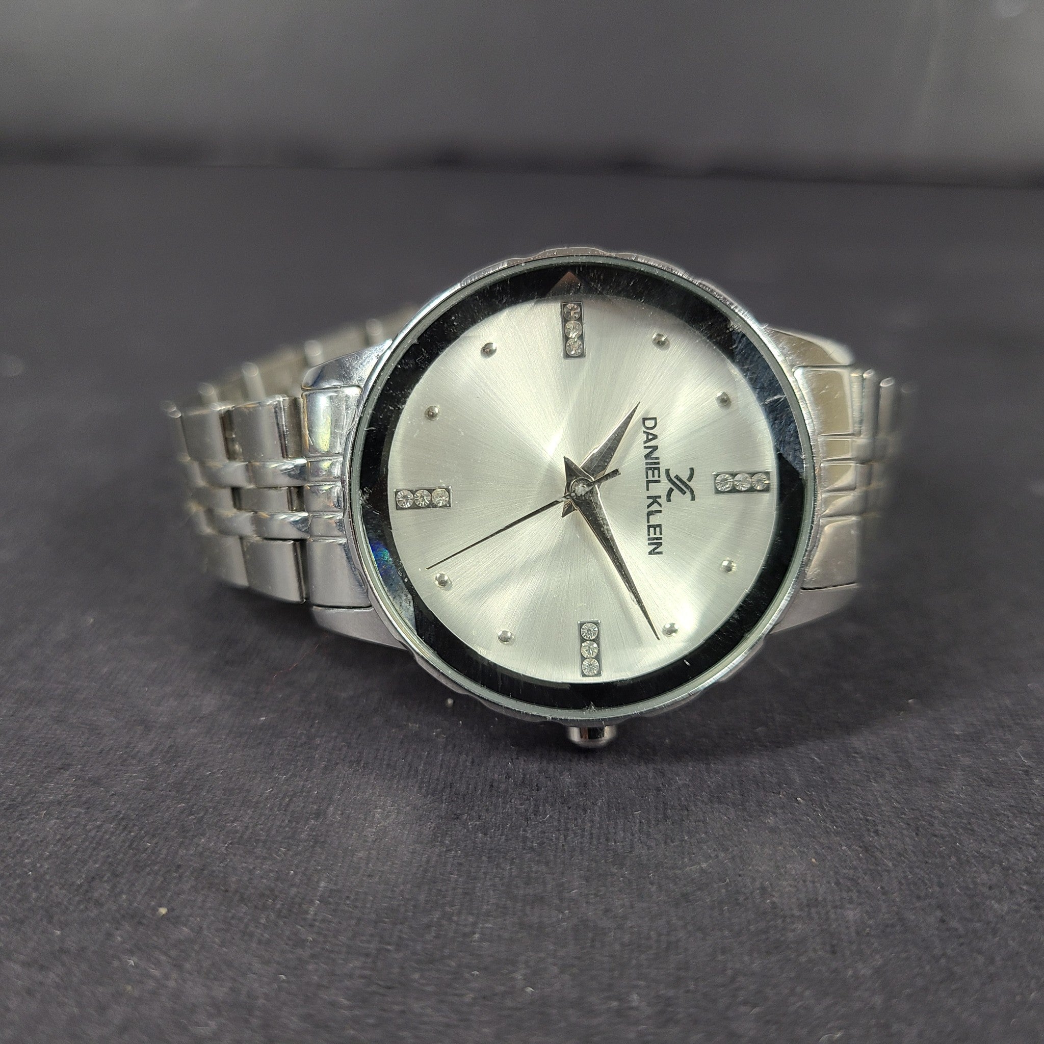 Daniel Klein Women's Watch Premium Stainless Steel Silver Crystal Markers