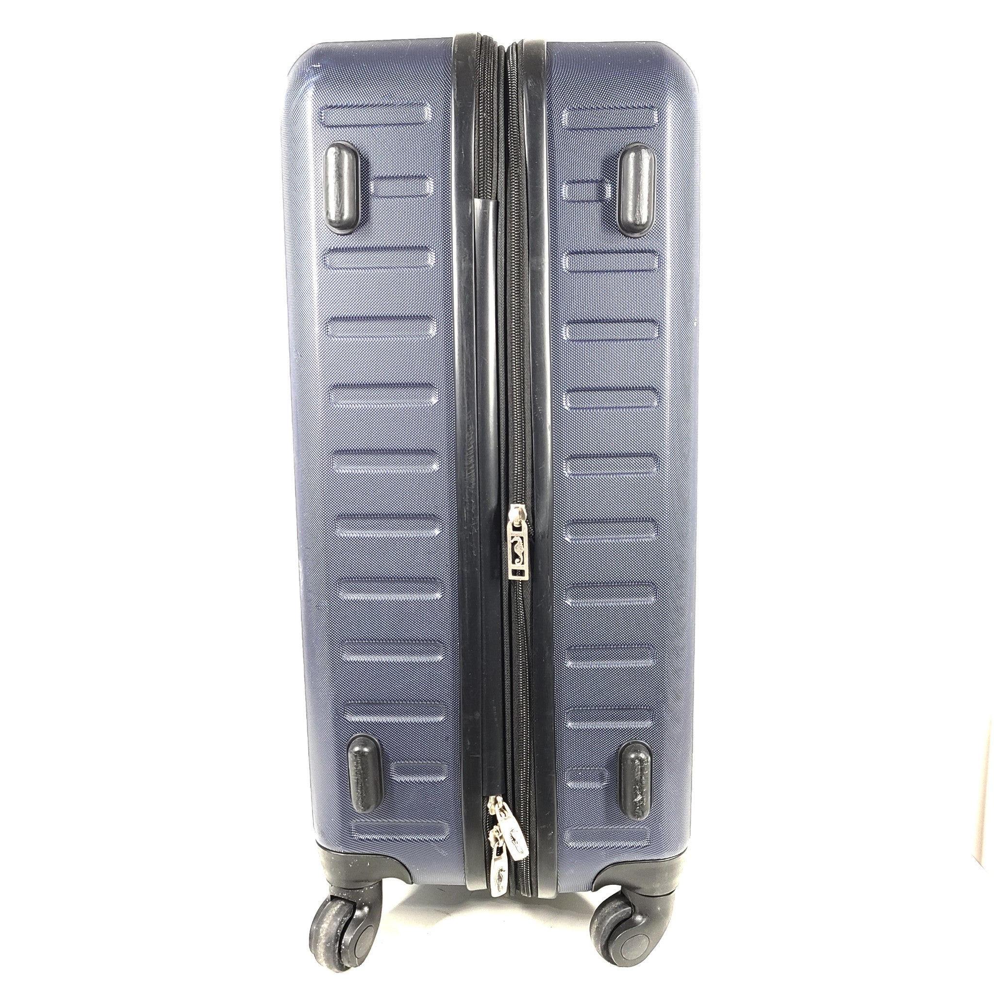 Atlantic 25" Spinner Expandable Check In Luggage Hardcase Navy Blue