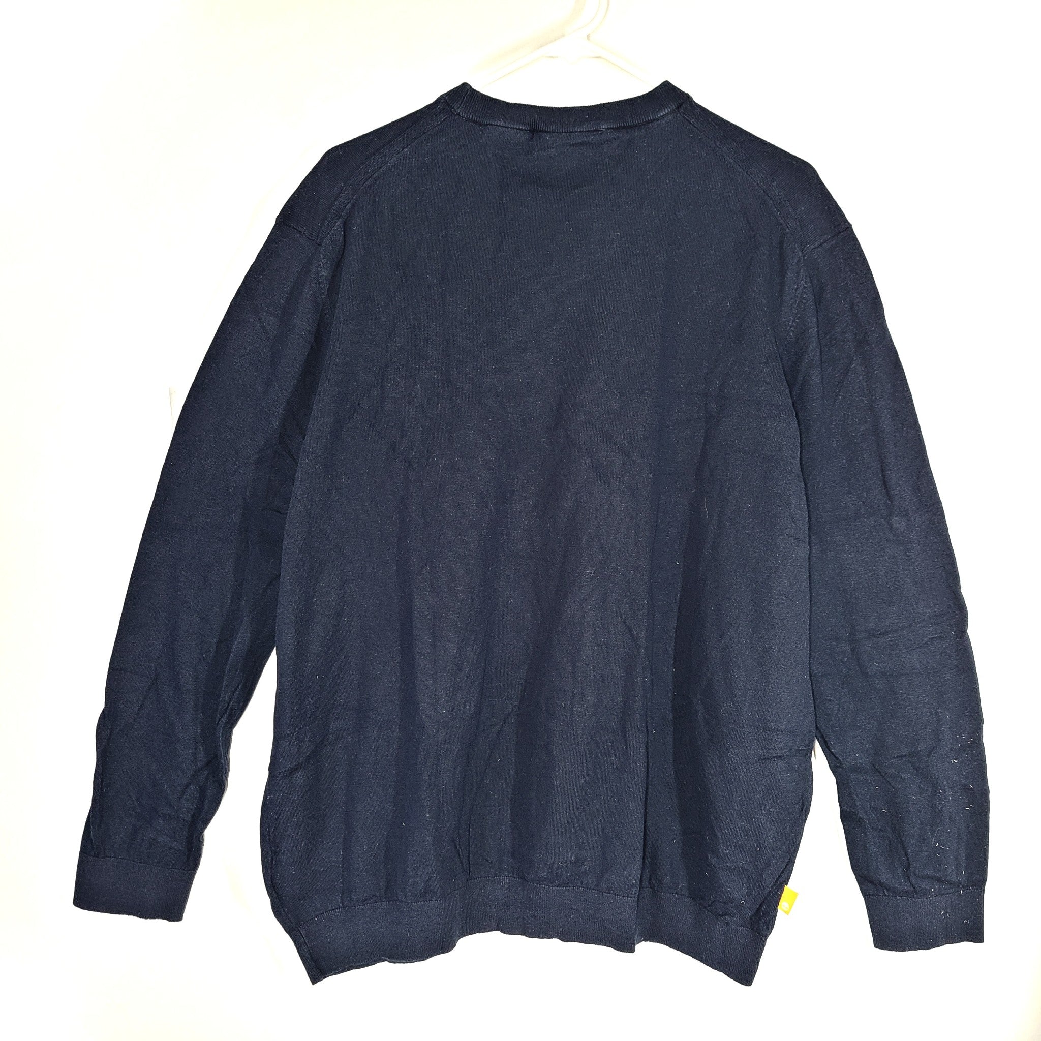 Timberland Men's "William" Pullover Sweater Knit Navy Blue Sz 2XL