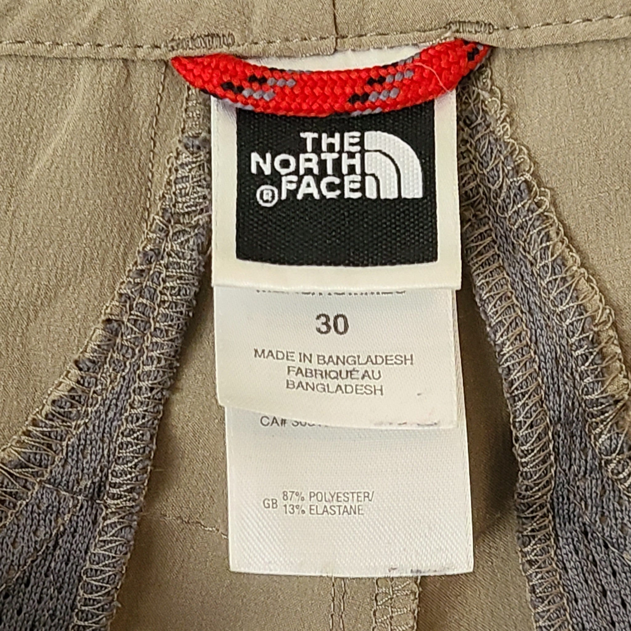 The North Face TNF Men's Convertible Cargo Pants Beige Sz 30 - Shorts ONLY