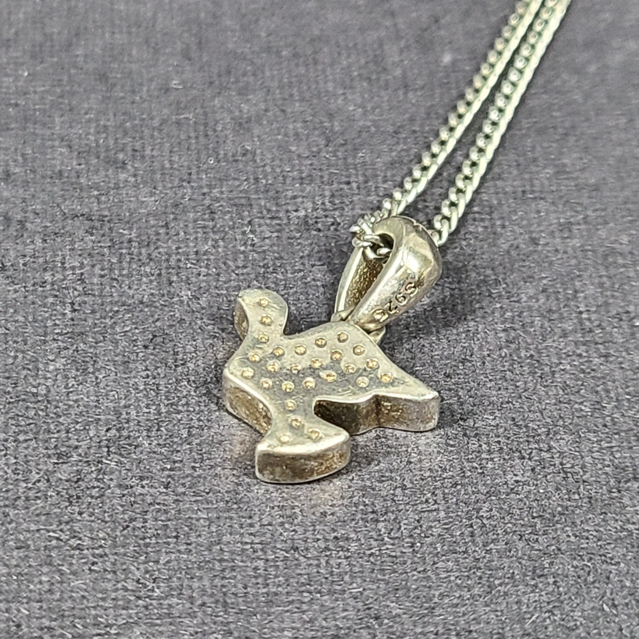 Pandora Symbol of Hope Dove Pendant Necklace 925 Sterling Silver 20" 791350CZ