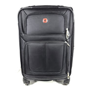 Swissgear Sion 21" Expandable Carry On Spinner Luggage Softshell Black