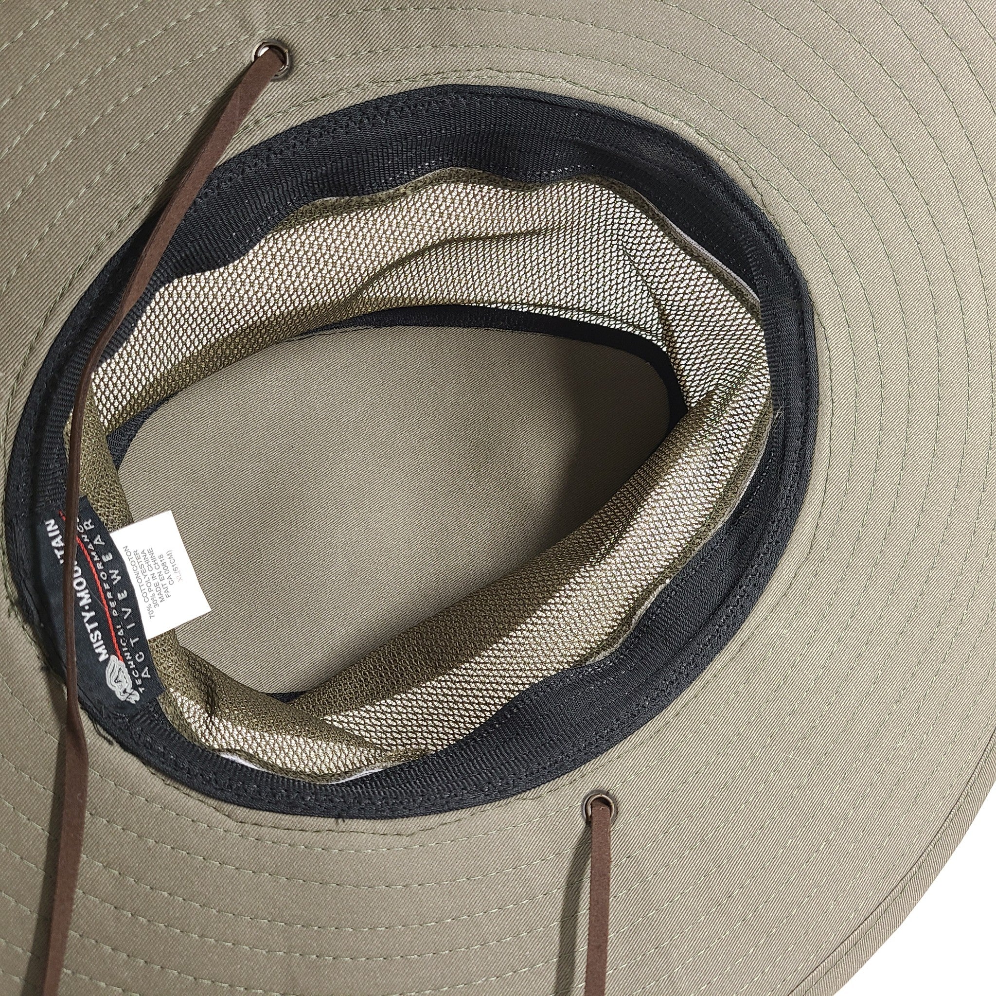 Misty Mountain Men's Wide Brimmed Boonie Hat Technical Performance Green XL