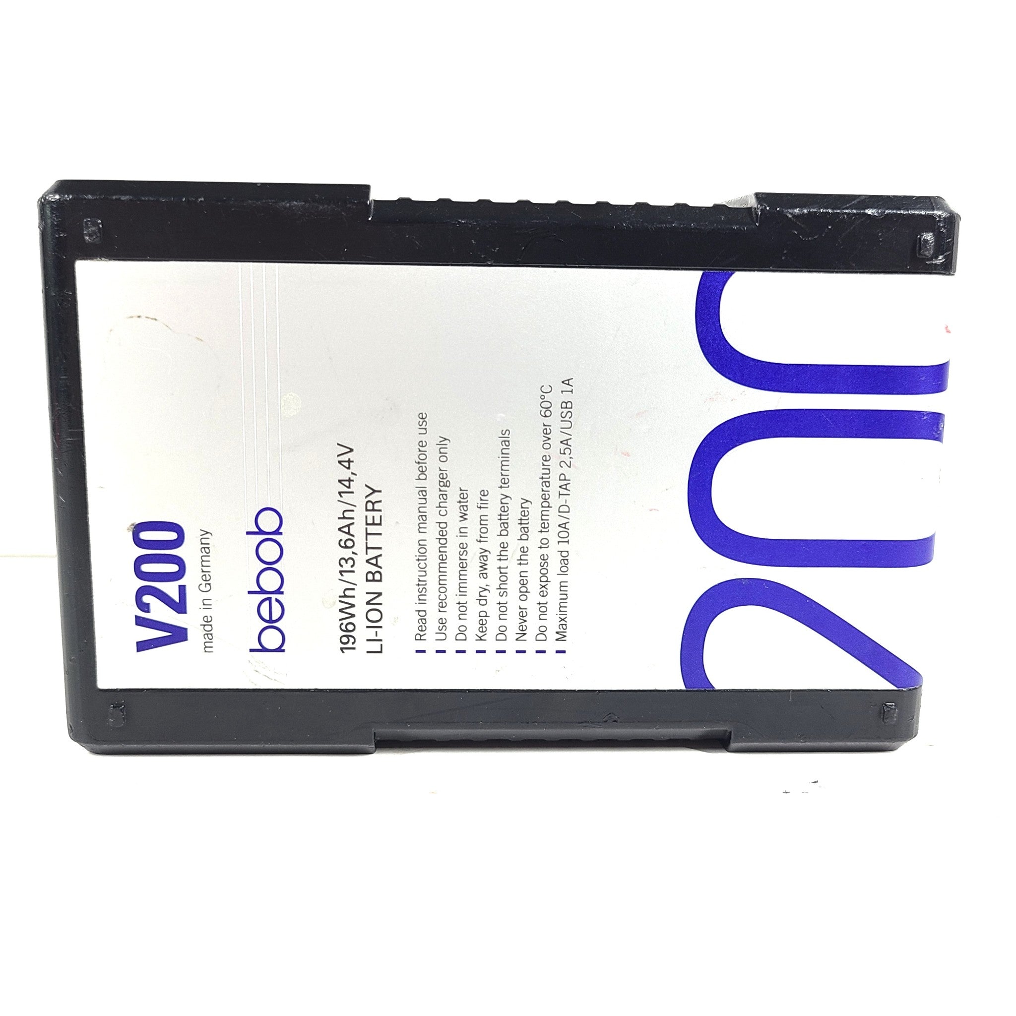Bebob V200 V-Mount Li-Ion Film and TV Battery 14.4V / 13.6Ah / 196Wh