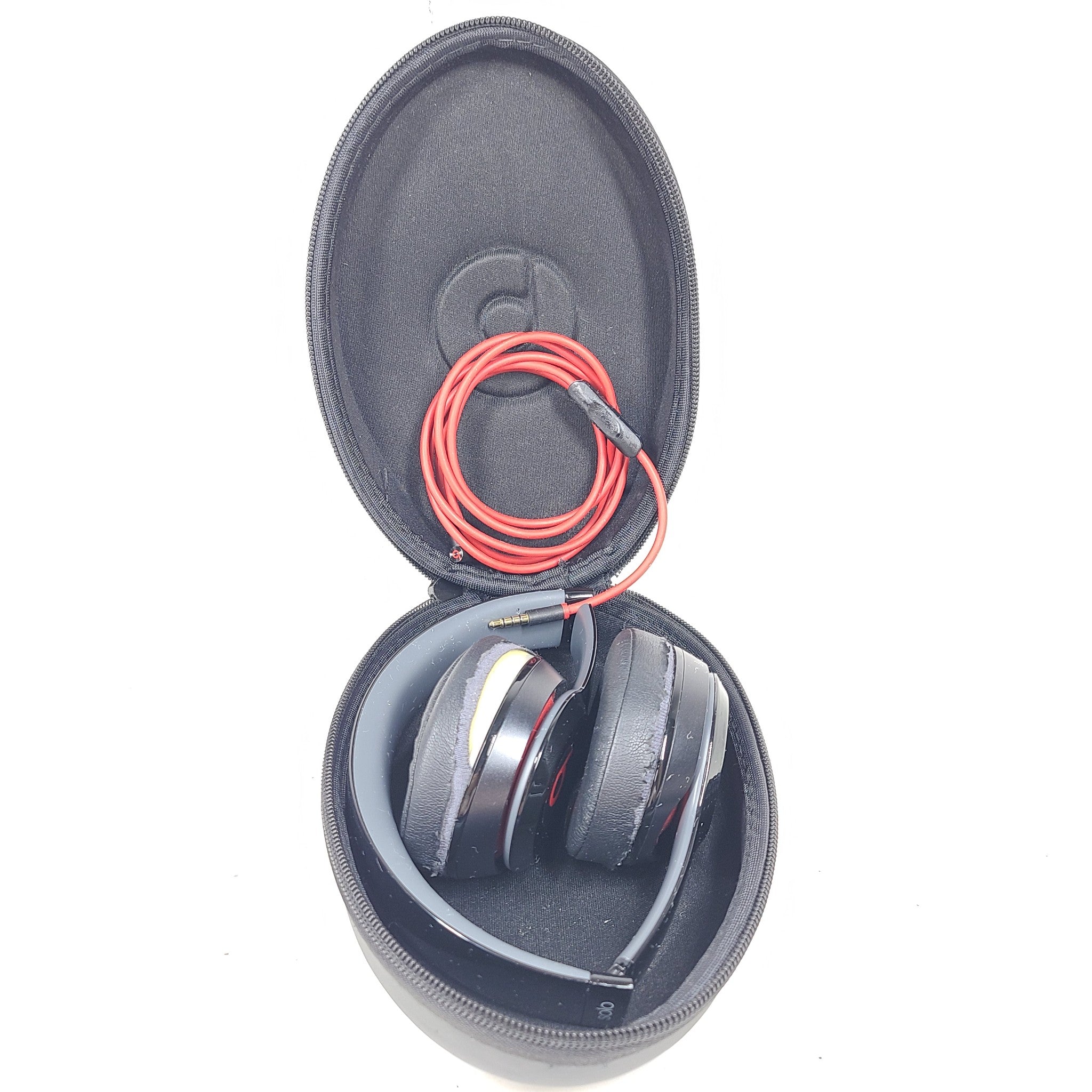 Beats by Dr. Dre Solo2 Wired On-Ear Headphones B0518 - Black/Red - READ!