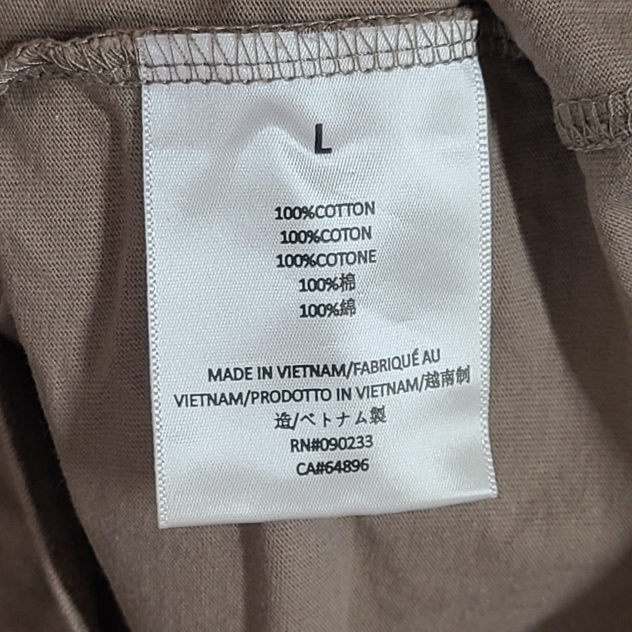 Fear of God FOG Essentials Men's Tee T-Shirt Cotton Dark Olive Green Size L