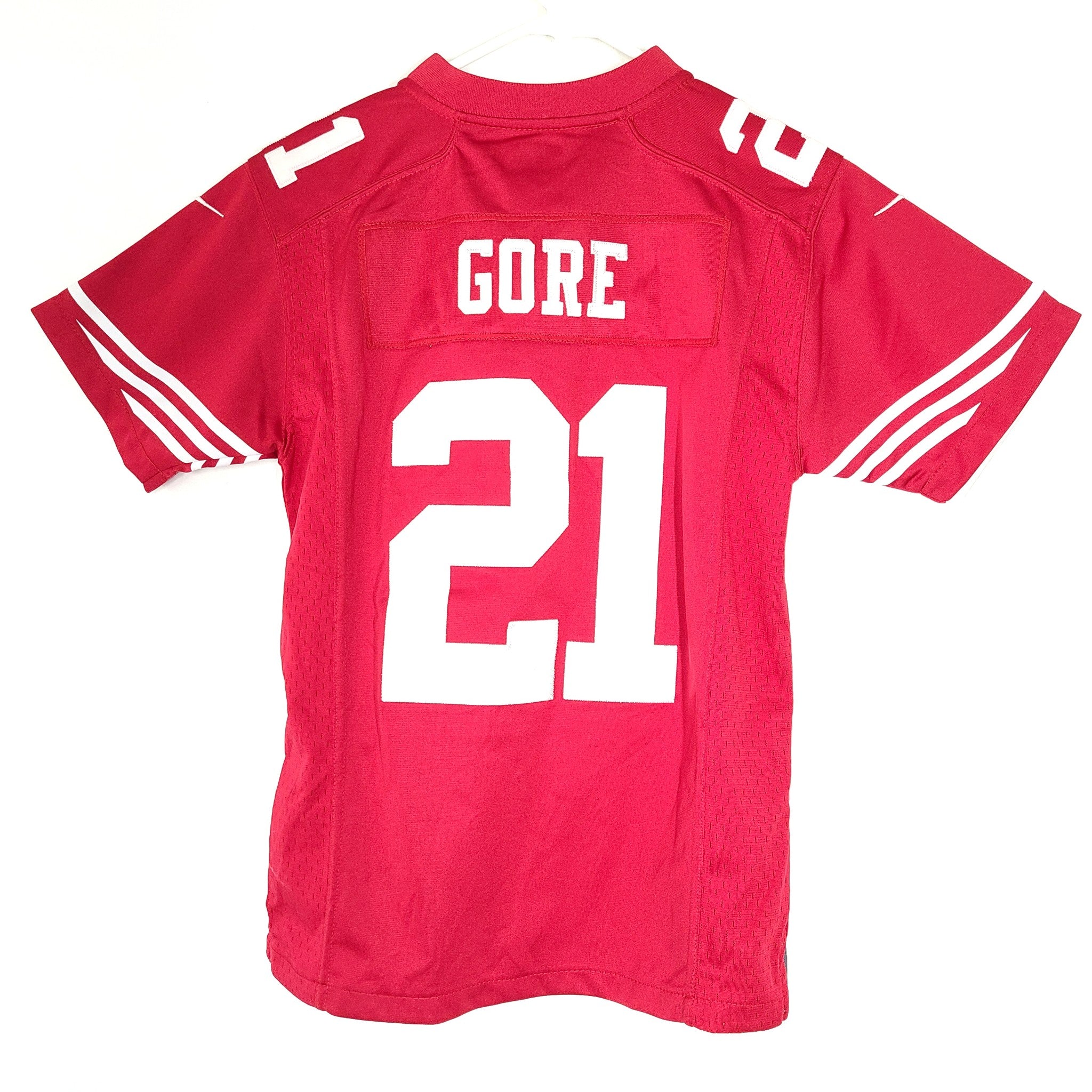 Youth Nike Frank Gore Scarlet San Francisco 49ers Game Jersey Sz M (10-12)
