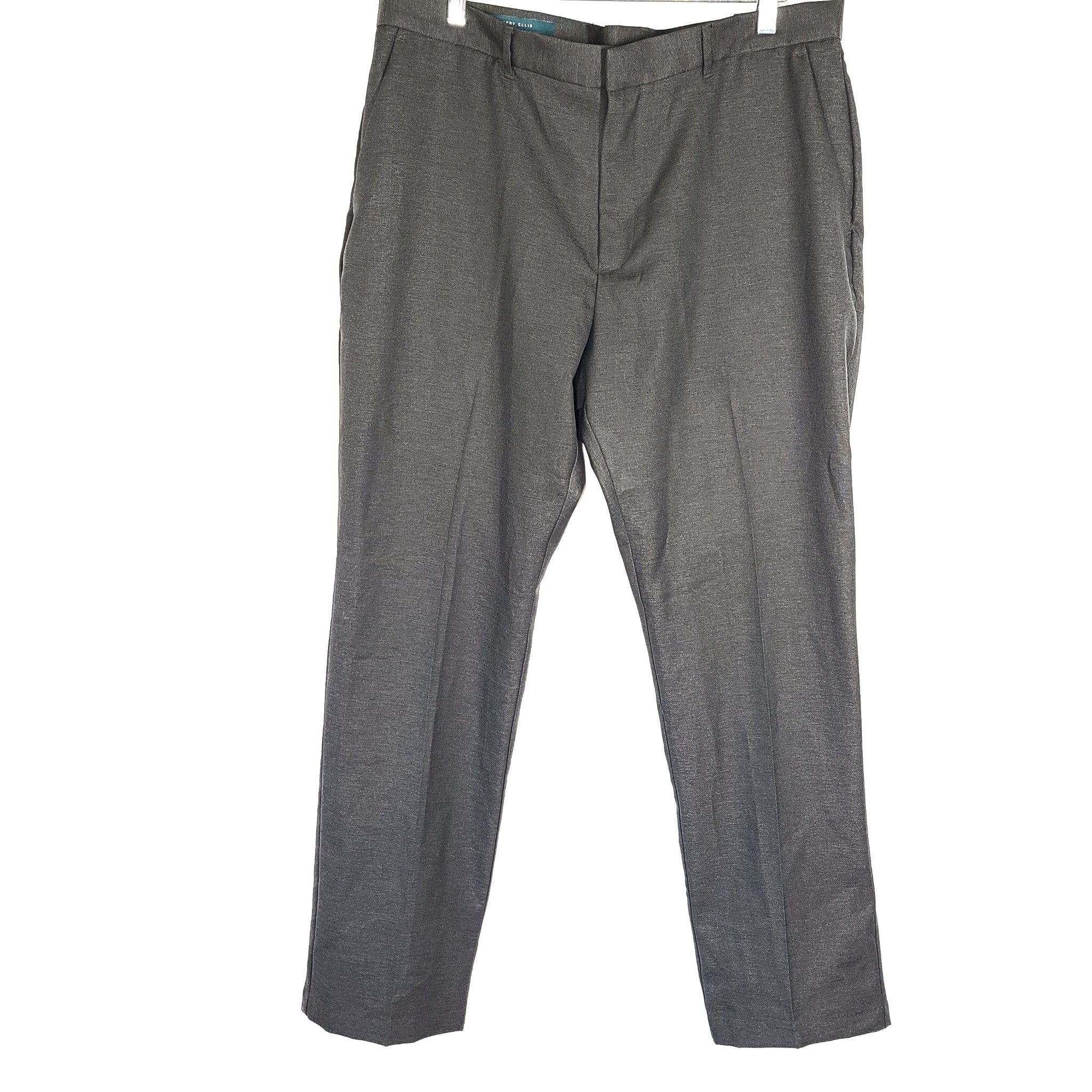 Perry Ellis Men's Dress Pants Slim Fit Gray 4BSB9045 Sz 38x32
