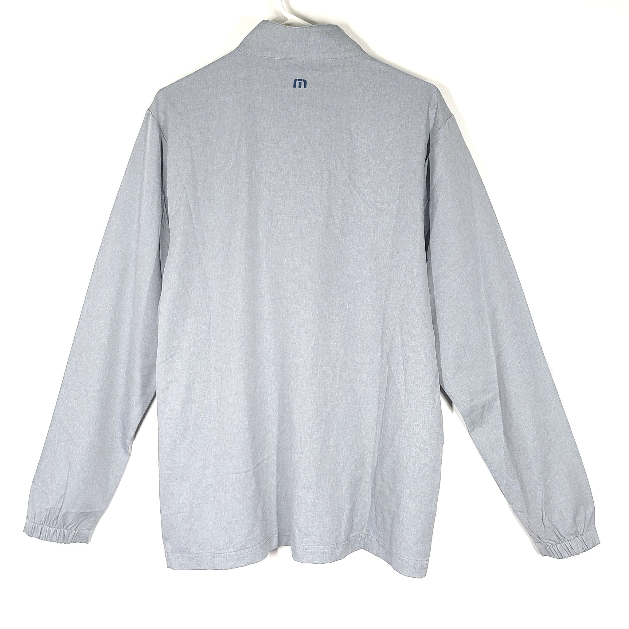 TravisMathew Men's Iceland High Golf Pullover Jacket 1MX190 Gray Sz L