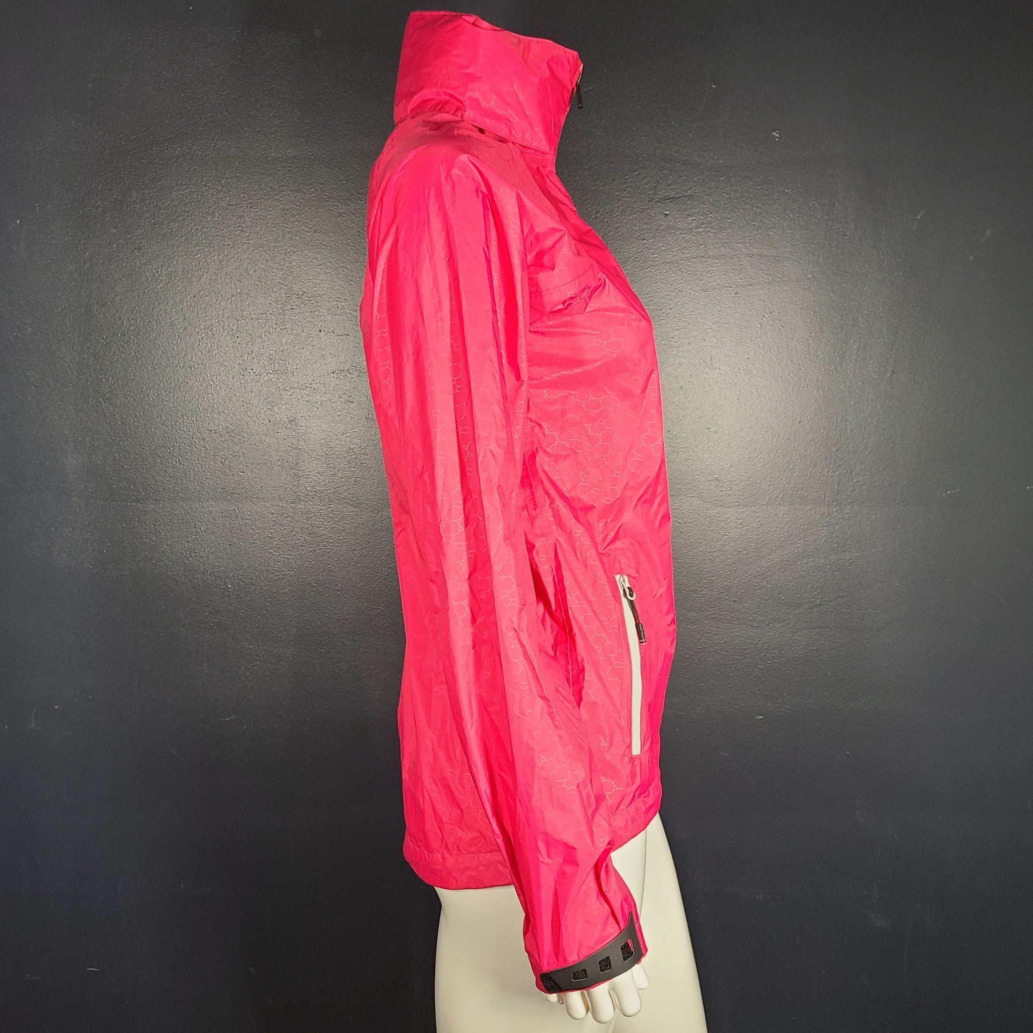 Rossignol Women's Hiking Jacket Waterproof Windbreaker Pink Sz S
