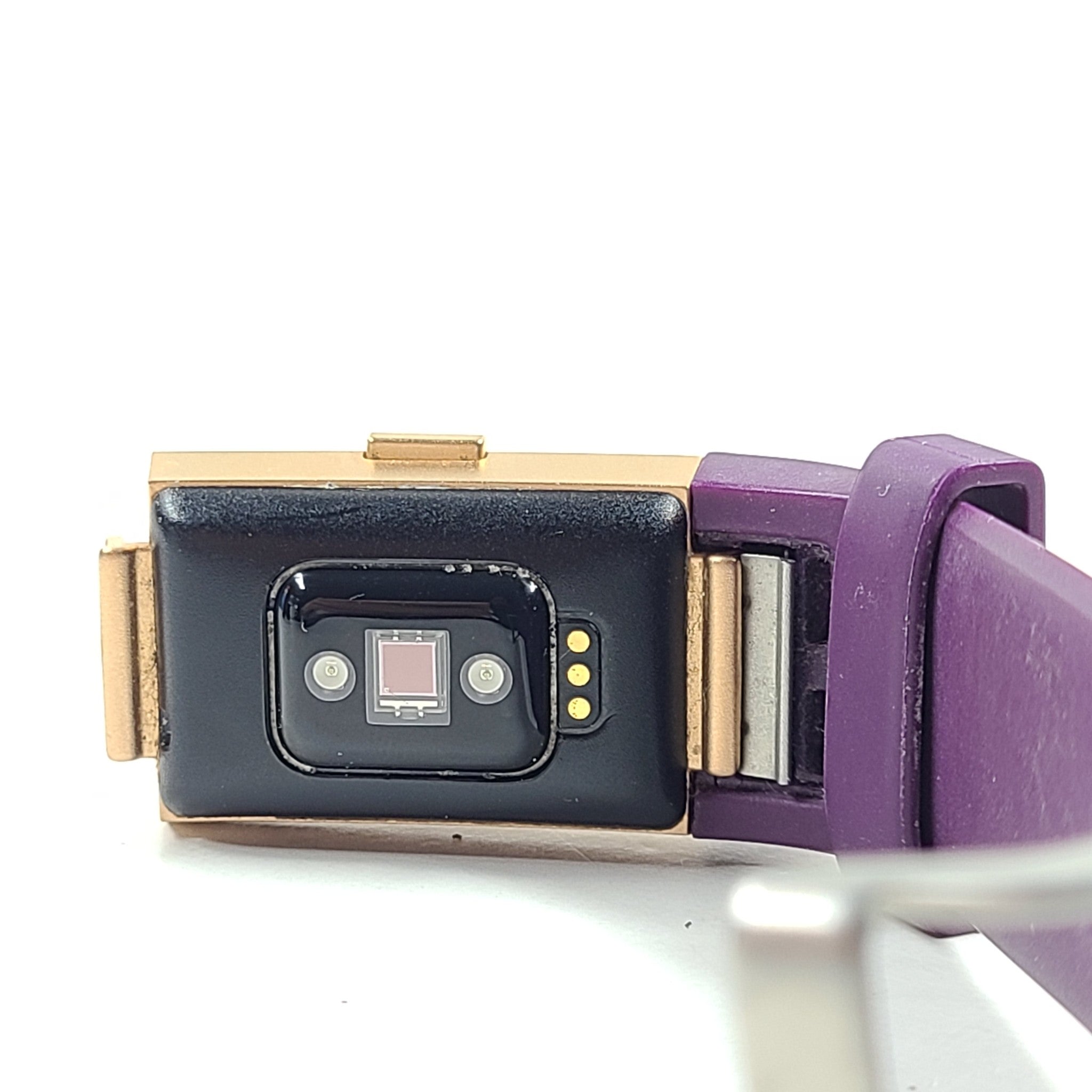 Fitbit FB407 Charge 2 Fitness Tracker Steps Pedometer Plum/Gold Size Small READ