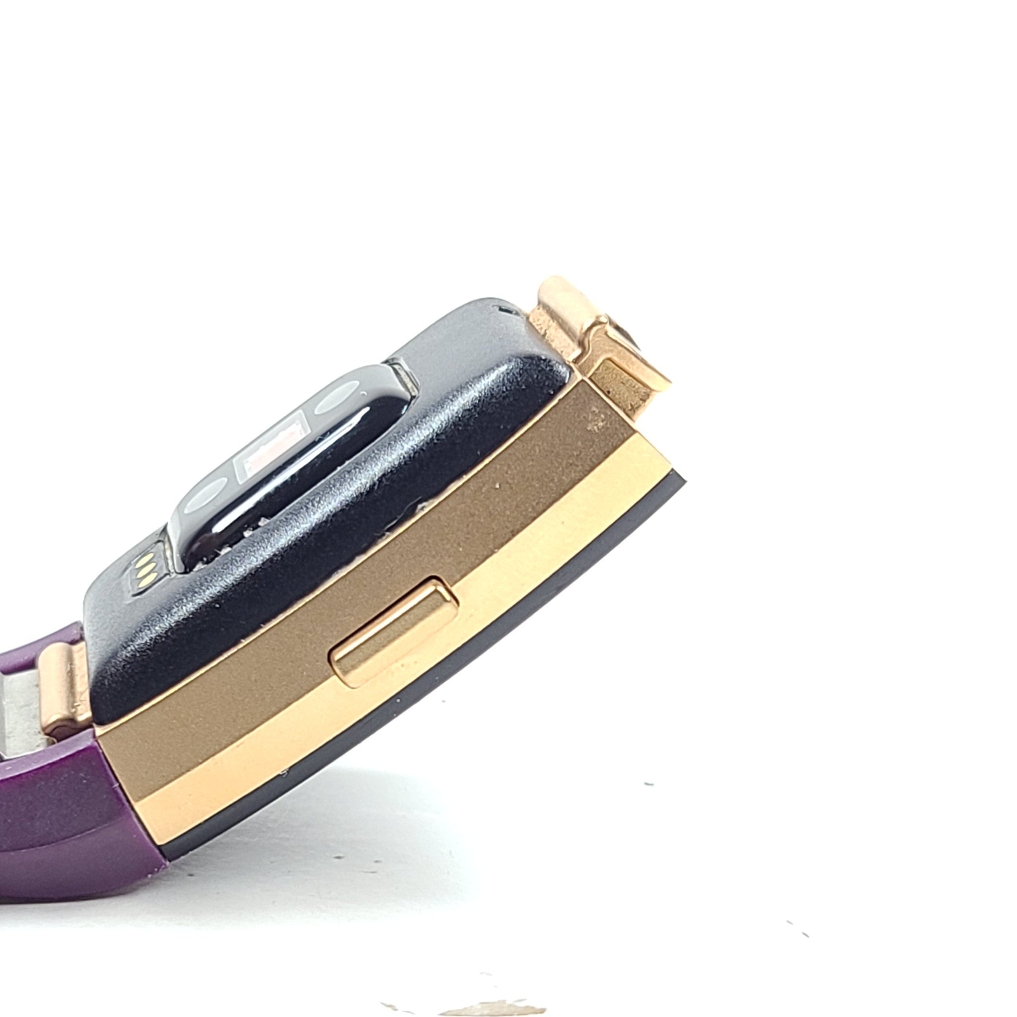 Fitbit FB407 Charge 2 Fitness Tracker Steps Pedometer Plum/Gold Size Small READ