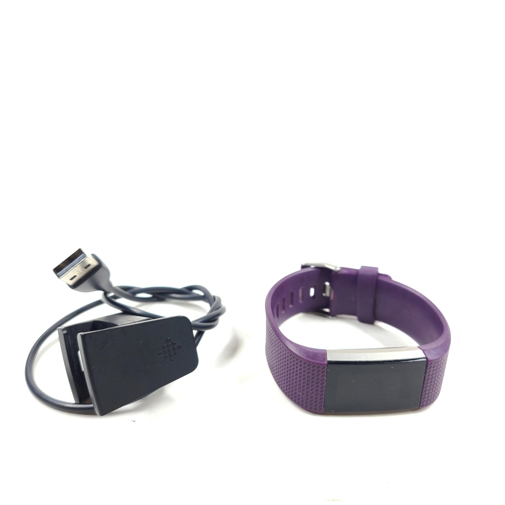 Fitbit FB407 Charge 2 Fitness Tracker Steps Pedometer - Plum Size Small