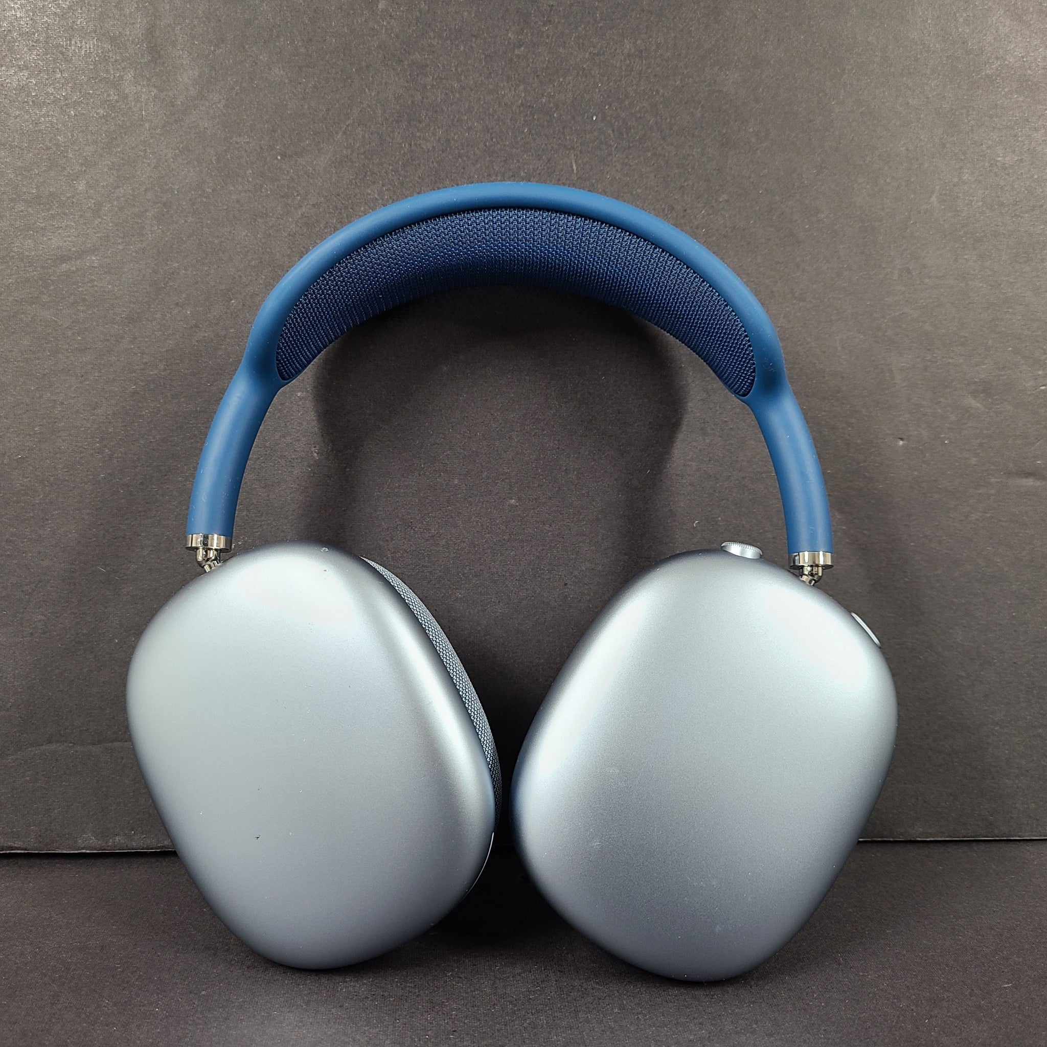 Apple AirPods Max A2096 Wireless NC Bluetooth Headphones Blue no case READ!