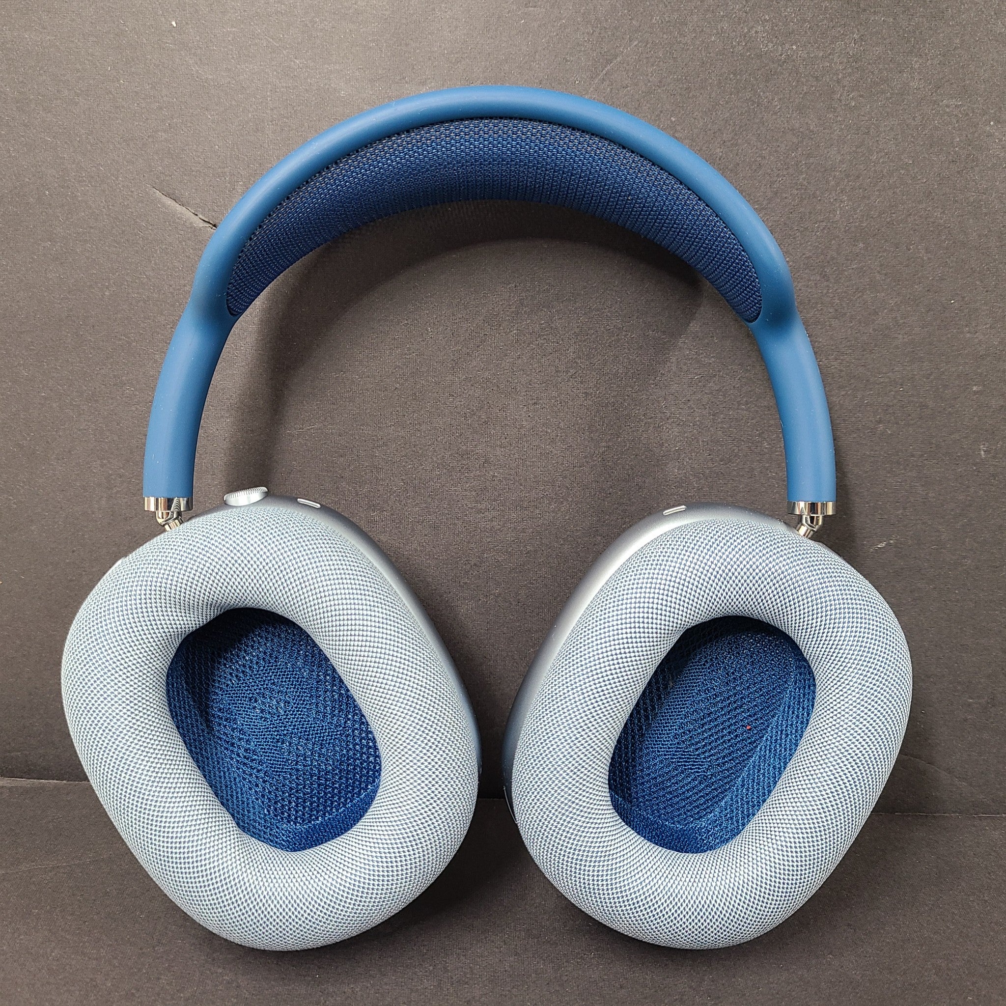 Apple AirPods Max A2096 Wireless NC Bluetooth Headphones Blue no case READ!