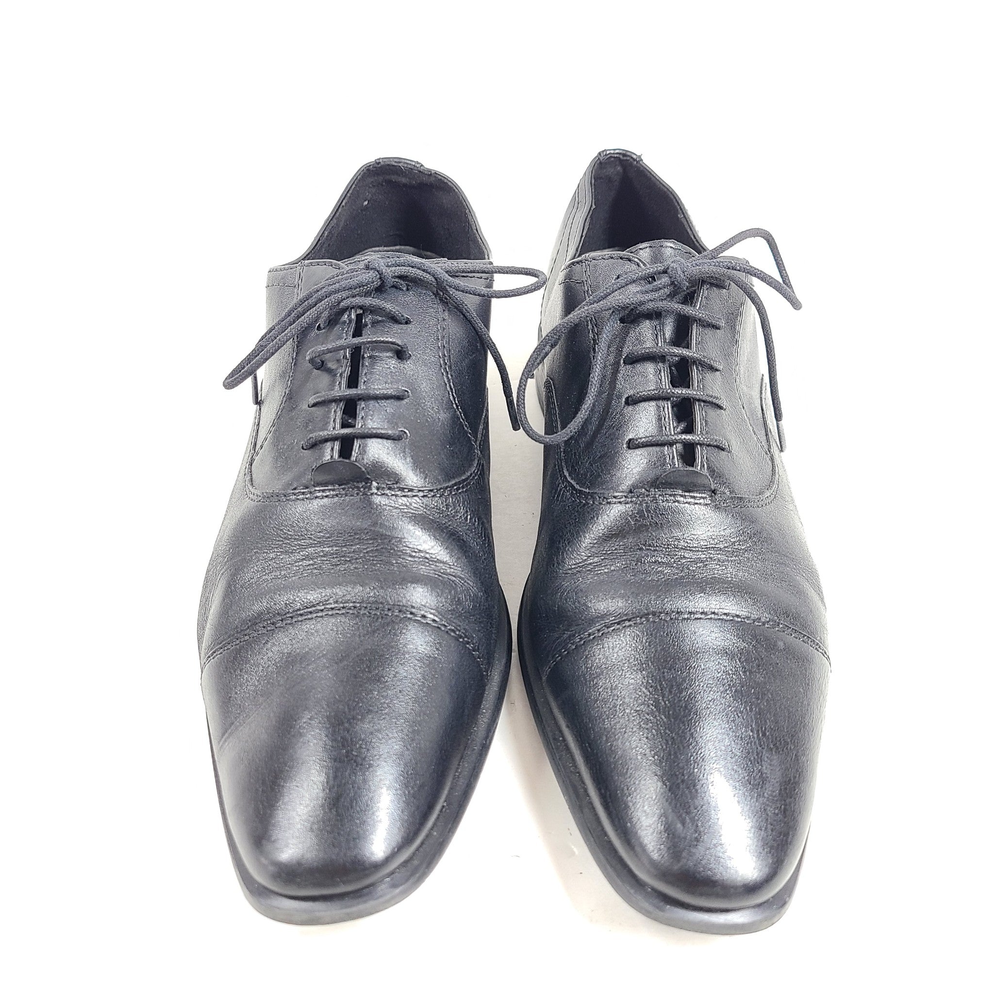 Geox Respira Men's Dress Shoes U0299C Leather Oxford Shoes Black Sz 6