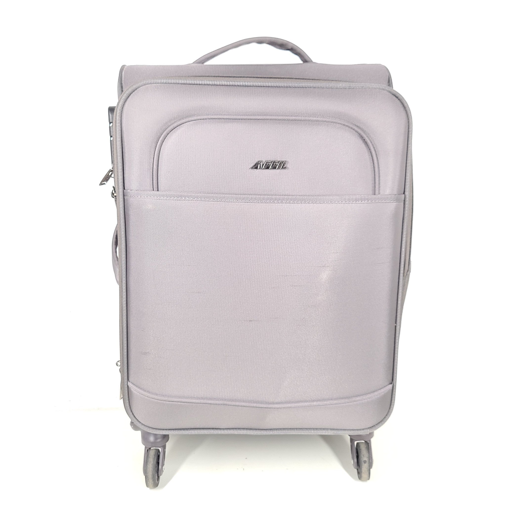 Affil 23" Spinner Cabin Luggage Lightweight Carry-On Softcase Expand Lock Gray