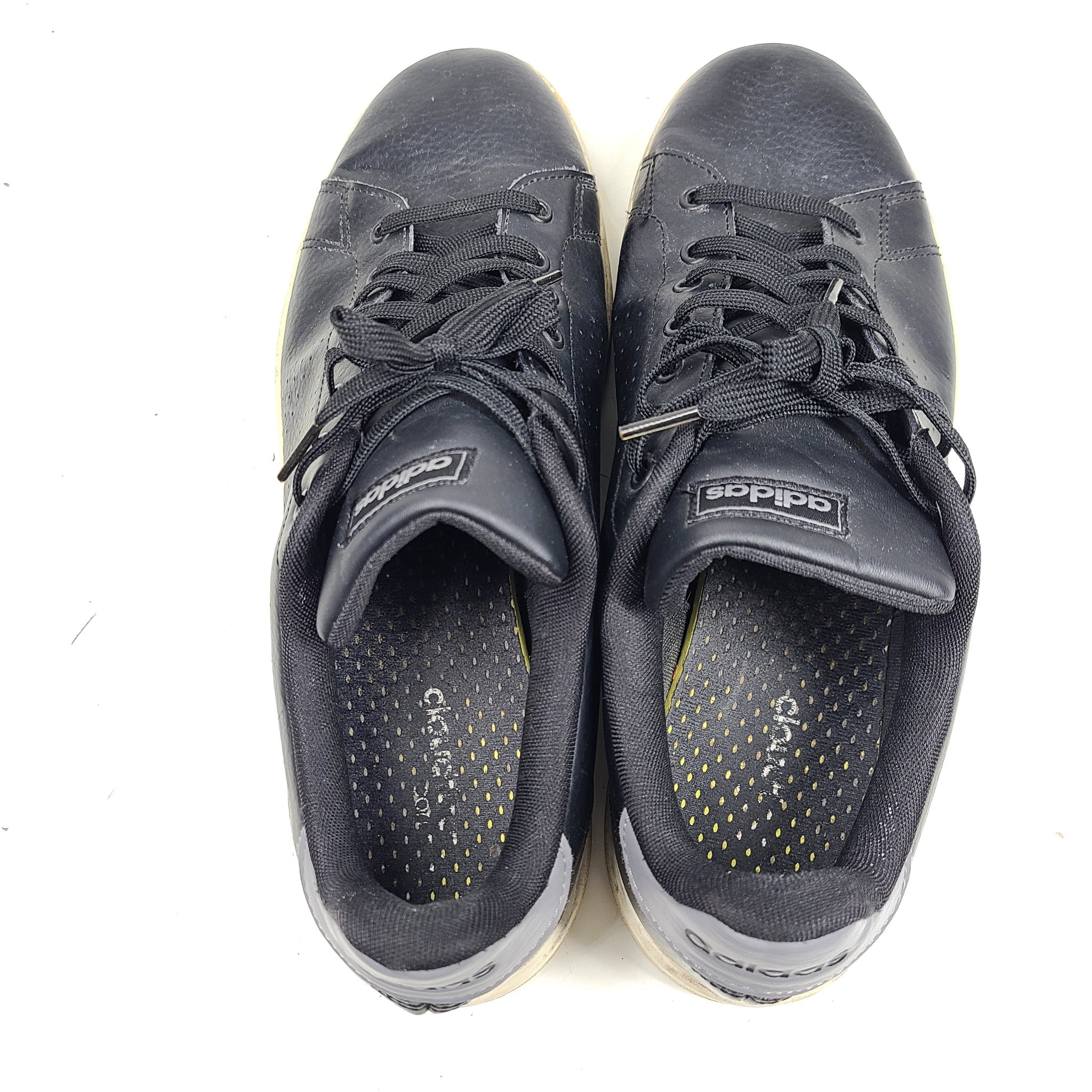 Adidas Men's Advantage Shoes Sneakers F36431 Leather Comfort Black Sz 12
