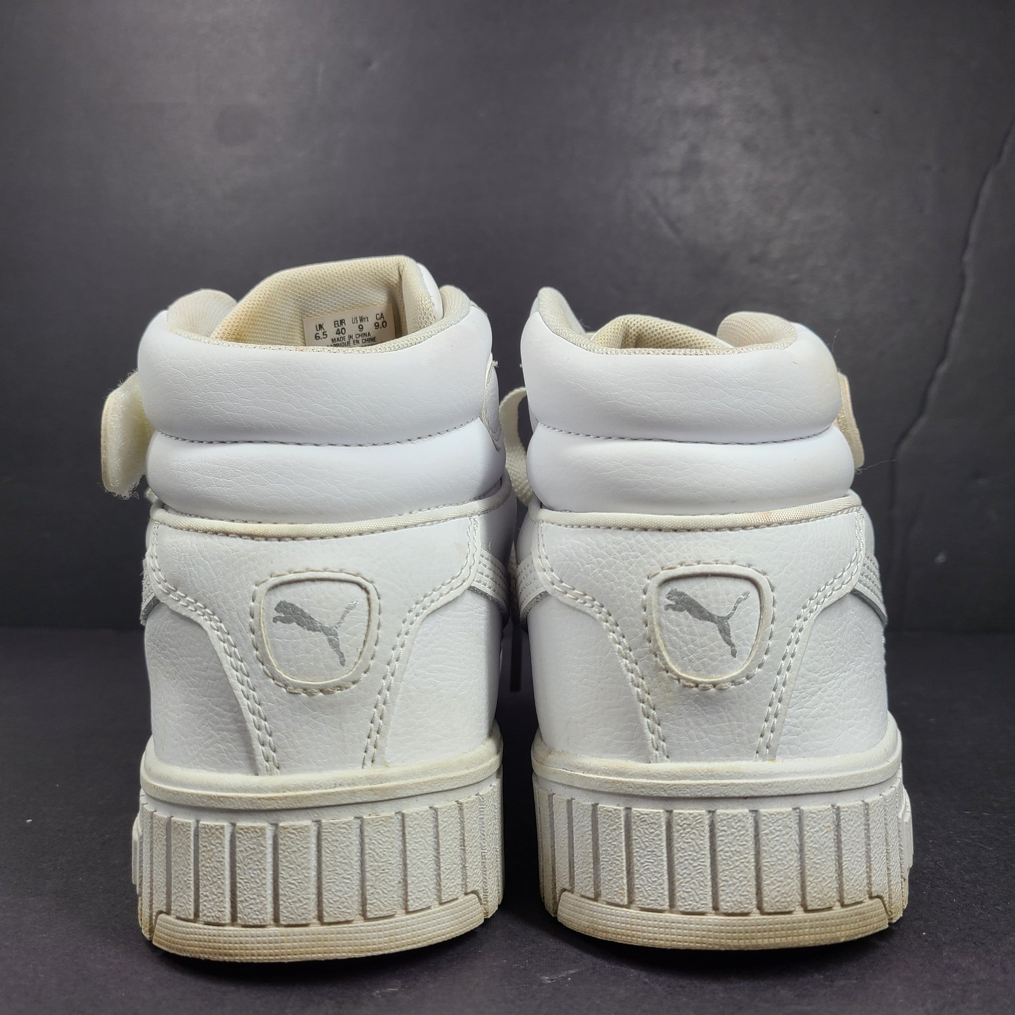 Puma Women's Carina 2.0 Mid Sneakers Casual Shoes 385851-02 White Sz 9