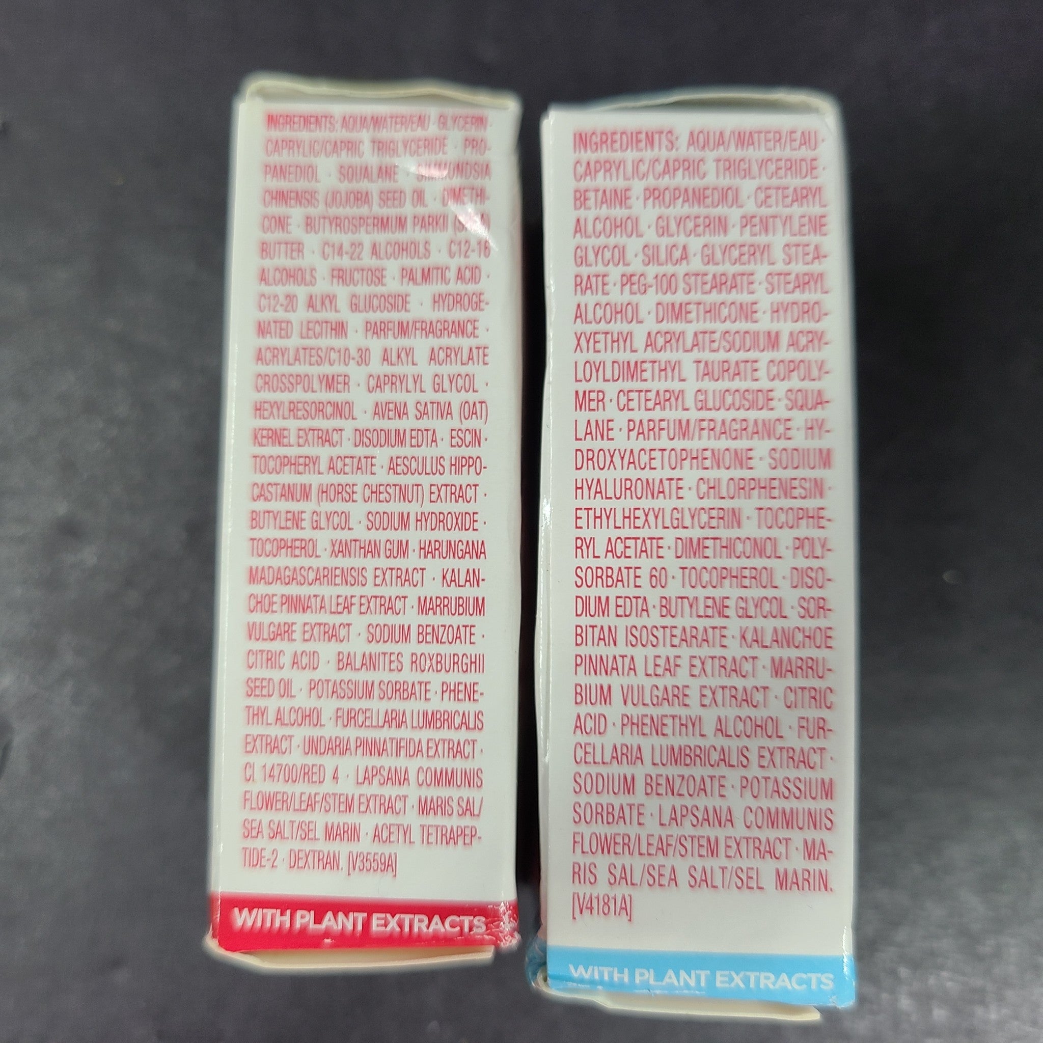 2 x 0.1oz Samples Clarins Hydra Essentiel & Nutri Lumiere Creams