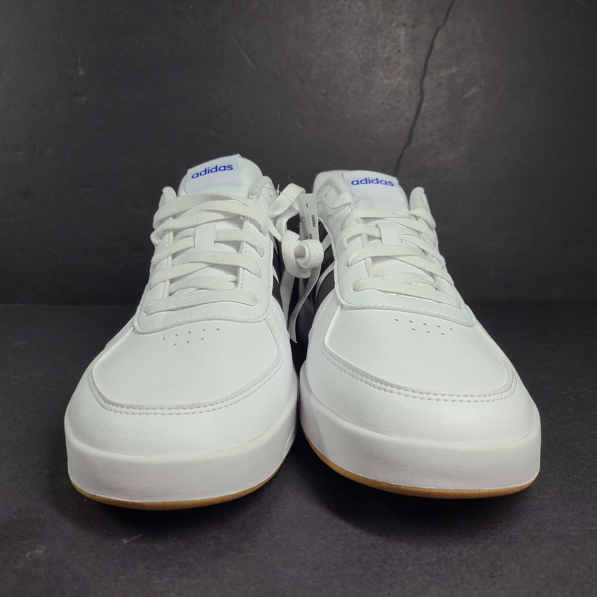 Adidas Men's Courtbeat Shoes Sneakers Leather HQ1762 White Red Black Sz 10