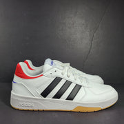 Adidas Men's Courtbeat Shoes Sneakers Leather HQ1762 White Red Black Sz 10