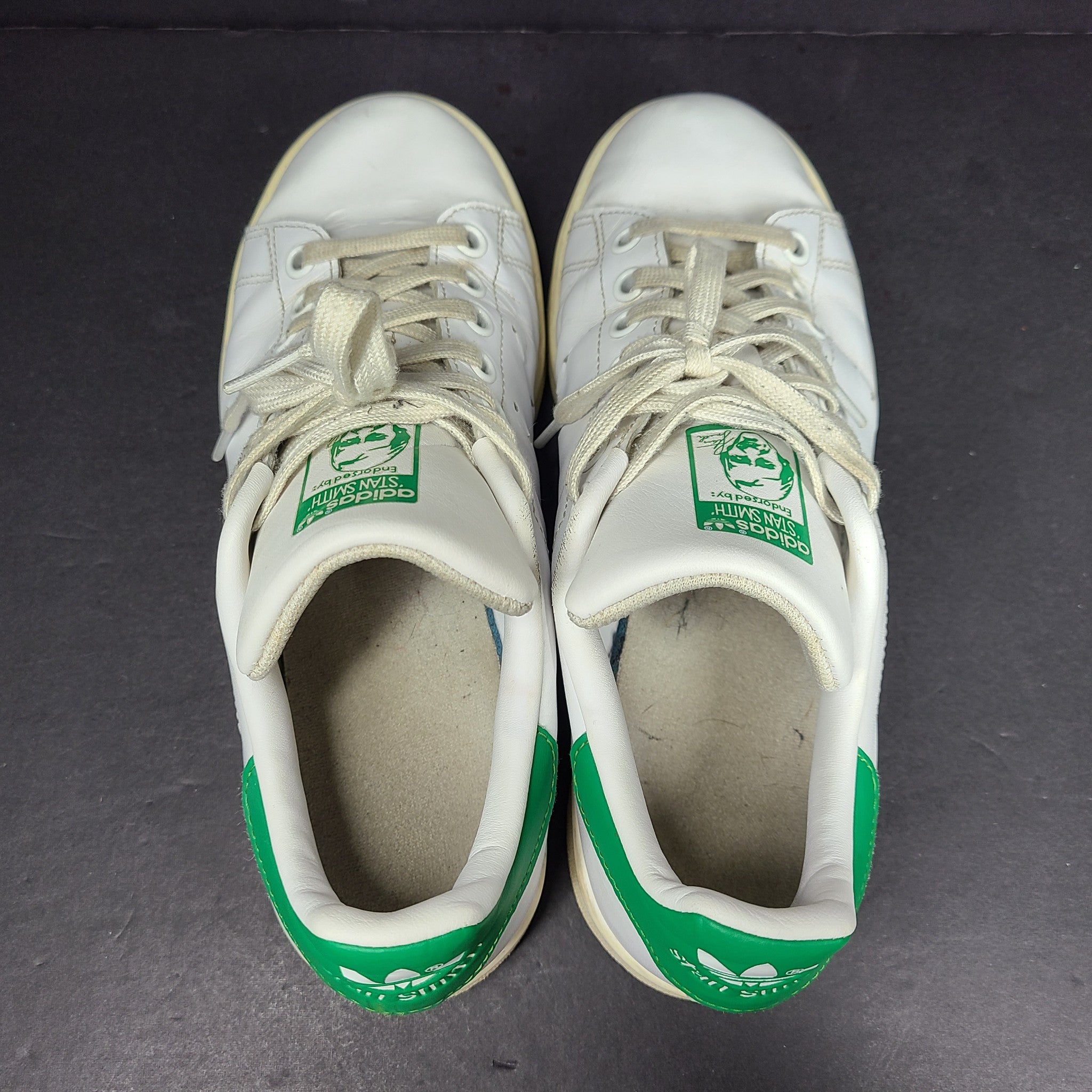 Adidas Women's Stan Smith Shoes Leather Sneakers M20605 White Green US 5.5