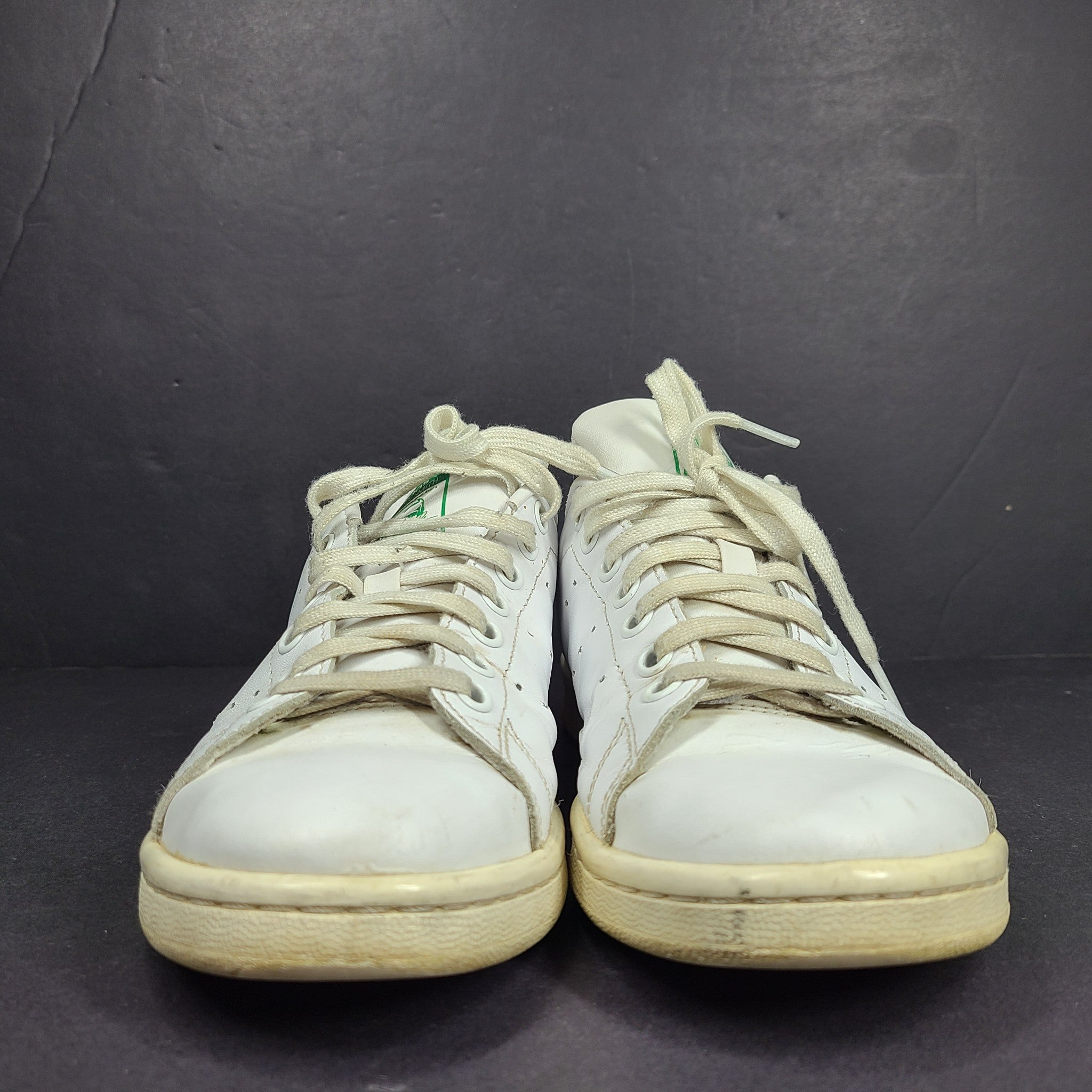 Adidas Women's Stan Smith Shoes Leather Sneakers M20605 White Green US 5.5