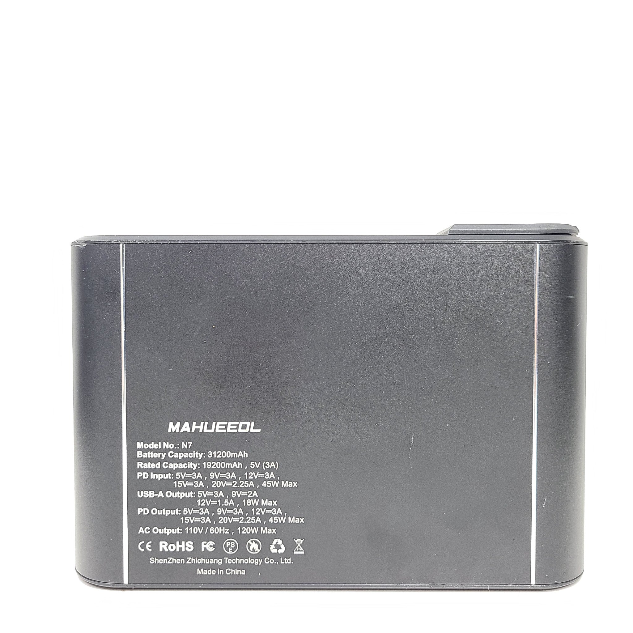 Mahueeol Portable Laptop Charger Power Bank 31200mAh AC & DC Outputs