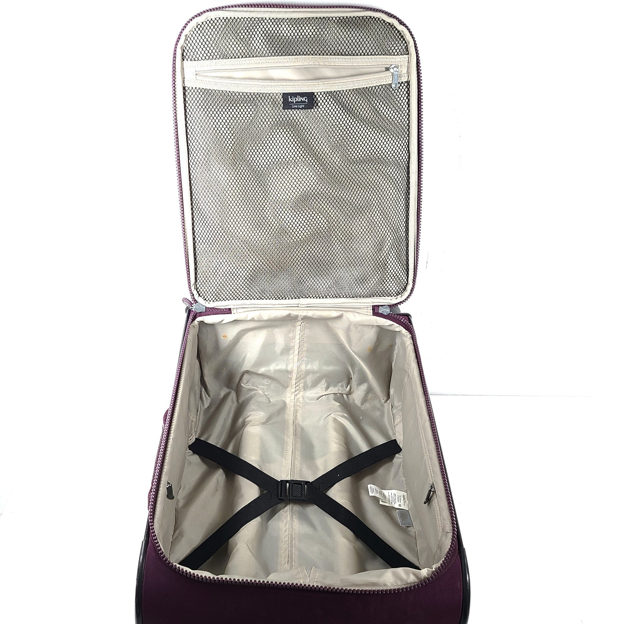 Kipling 22" Parker Small Rolling Luggage Carry On Cabin Spinner Purple