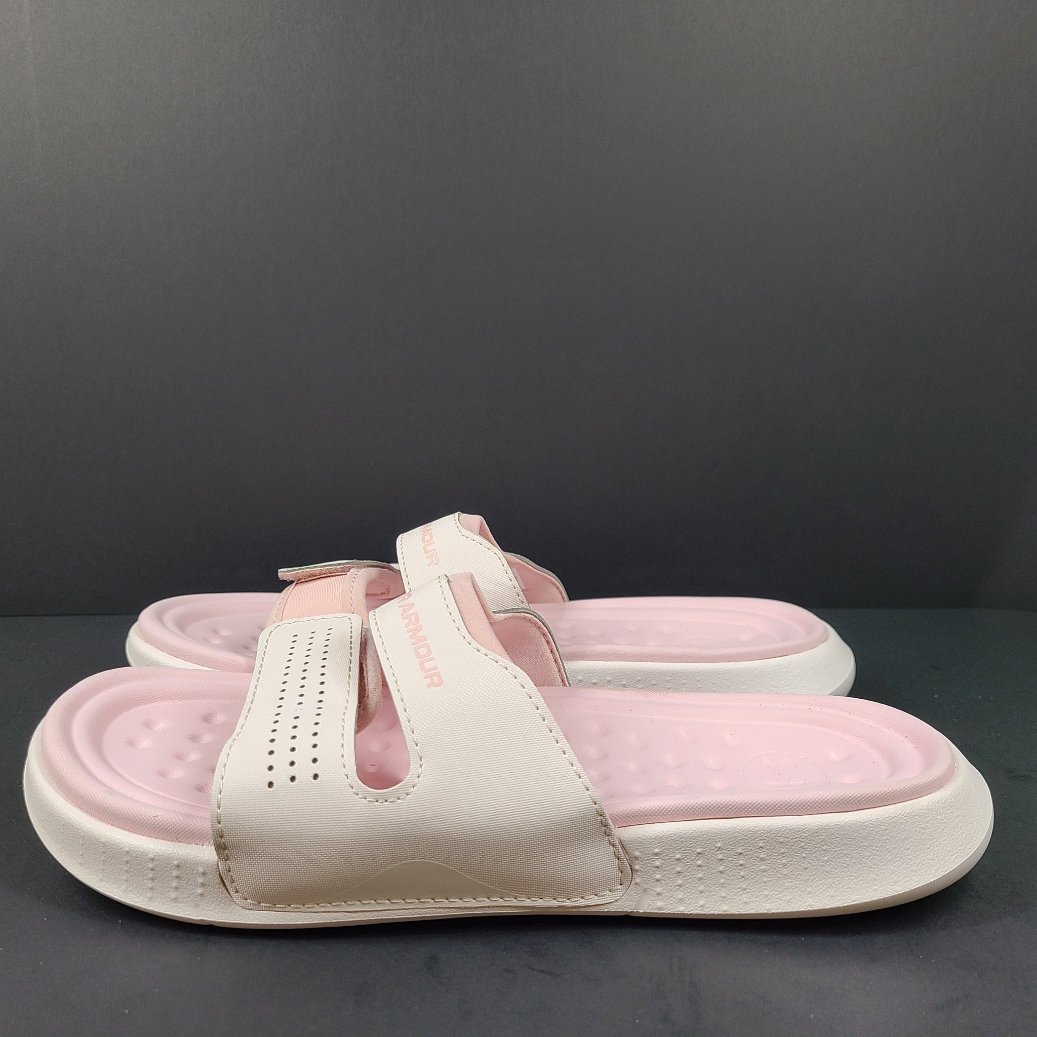 Under Armour Women's UA Ansa Studio Slide Retro Pink 3025045-60 Sandals Sz 10