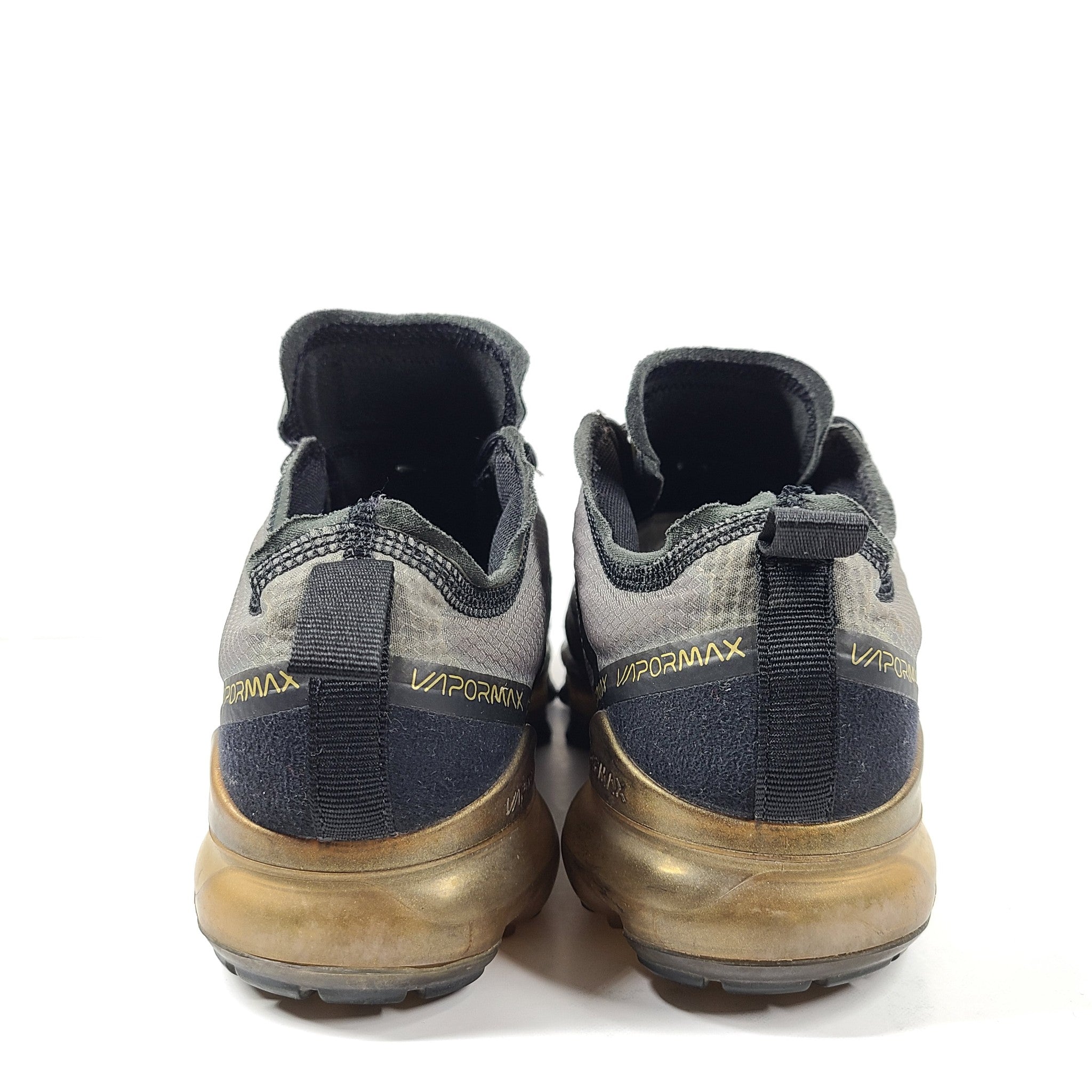 Nike Kids' Air VaporMax 2019 GS Sneakers AJ2616-004 Black Metallic Gold Sz 5.5Y