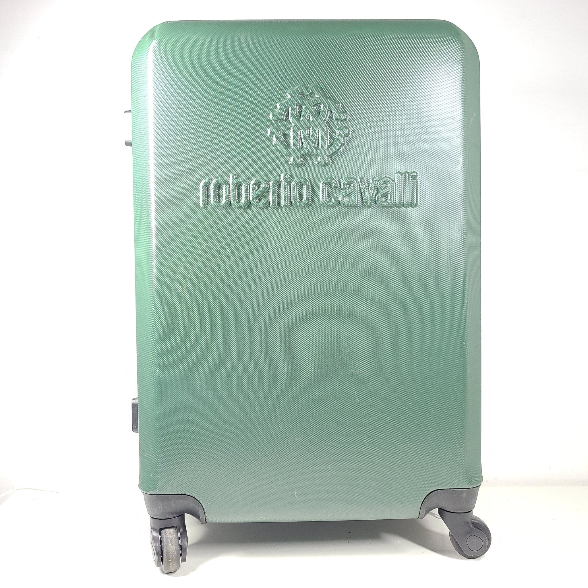Roberto Cavalli 25" Spinner Hardside Luggage Upright Lock Lightweight Green