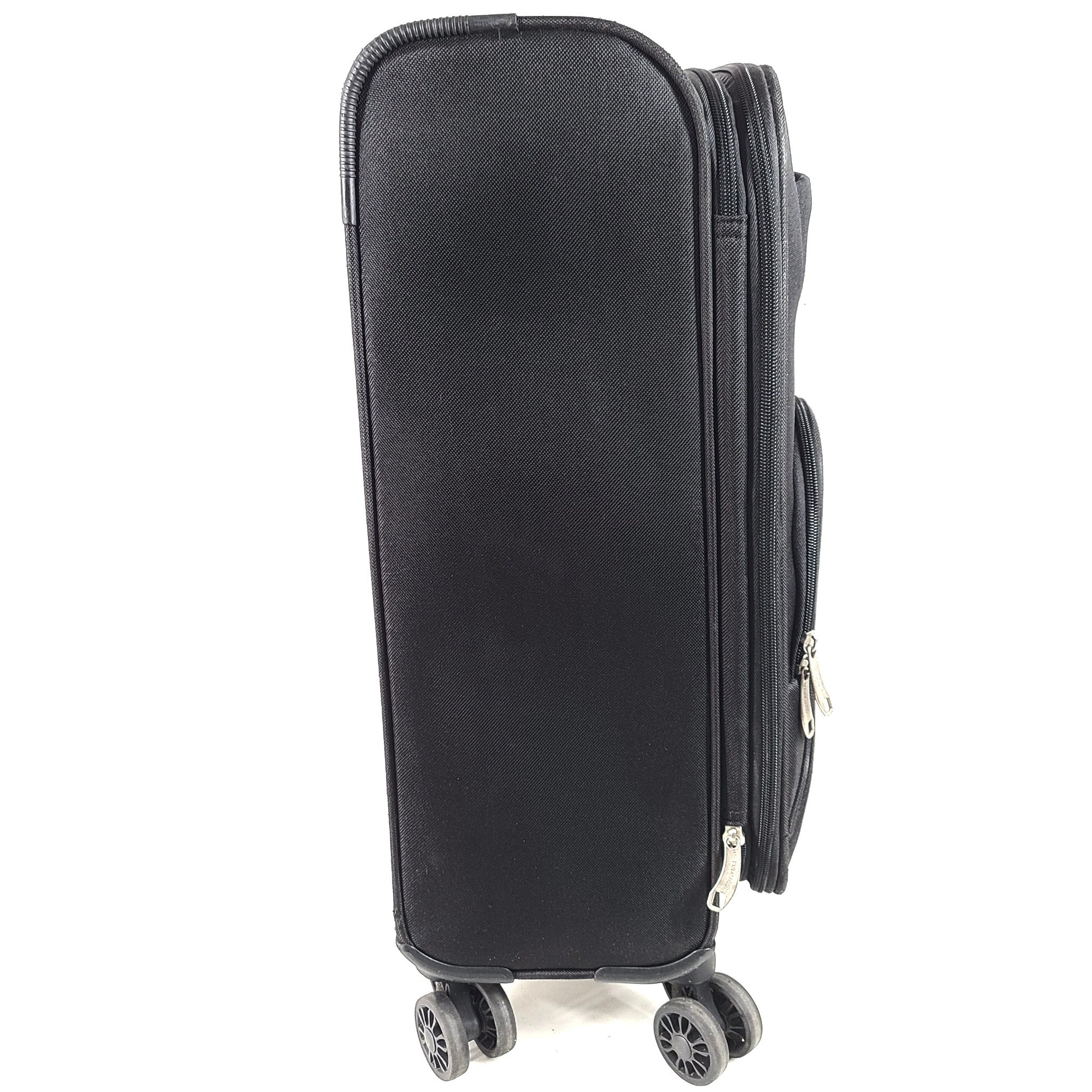 IT Luggage Divinity II 22" Spinner Carry On Luggage Expandable Black Rose Gold