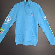 Adidas Men's Graphics Unite Hoodie Sweatshirt HL9264 Blue Sz S