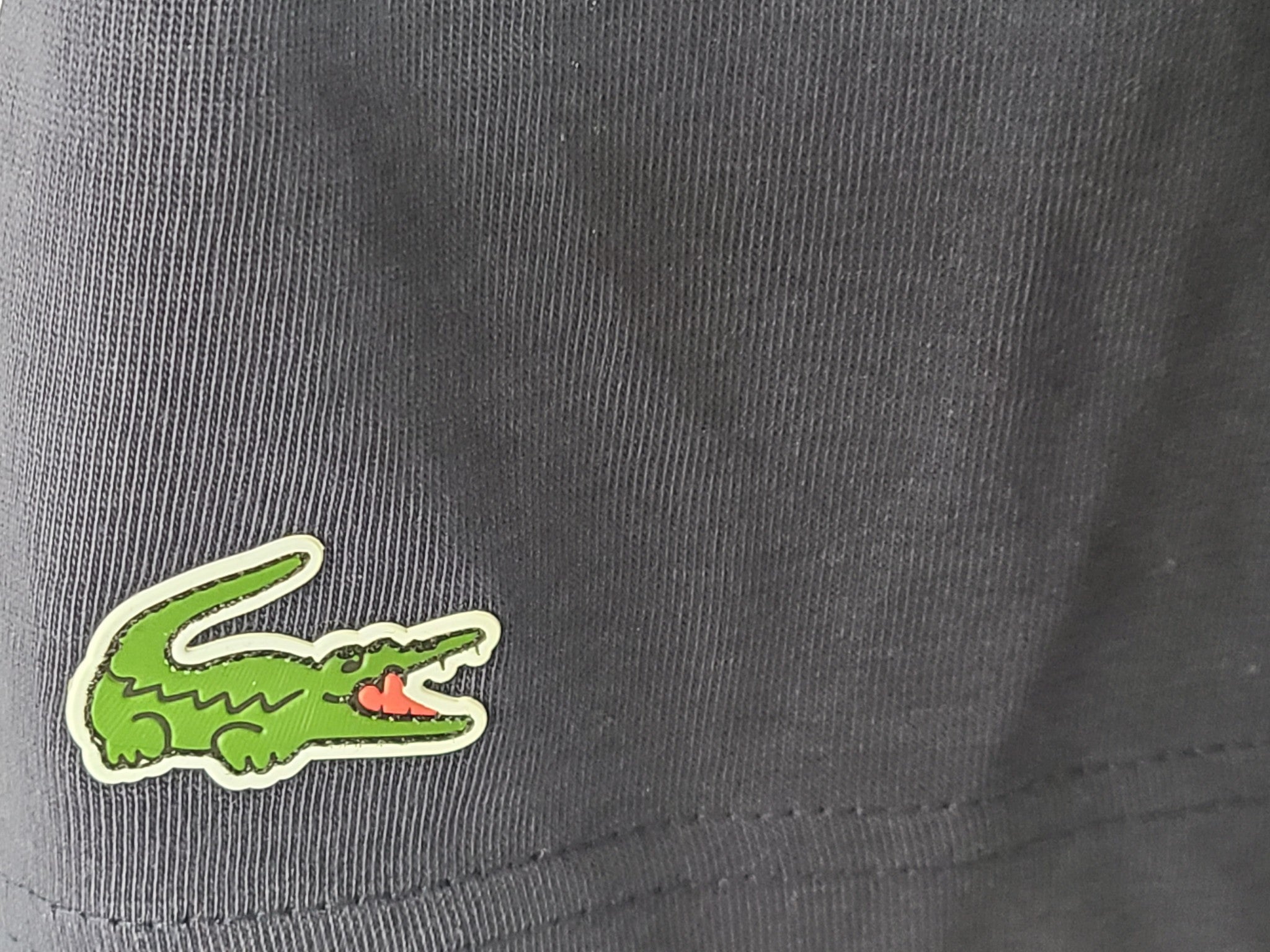 Lacoste Sport Printed Breathable T-Shirt TH4804 Crew Neck Navy Blue Sz XXL