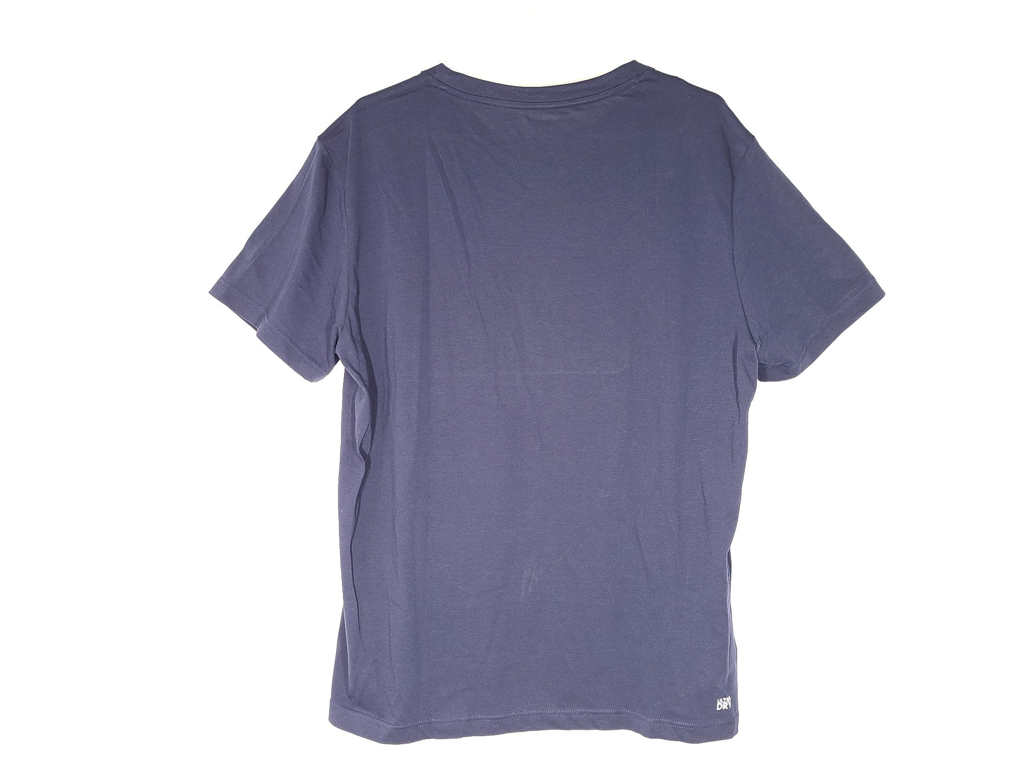 Lacoste Sport Printed Breathable T-Shirt TH4804 Crew Neck Navy Blue Sz XXL