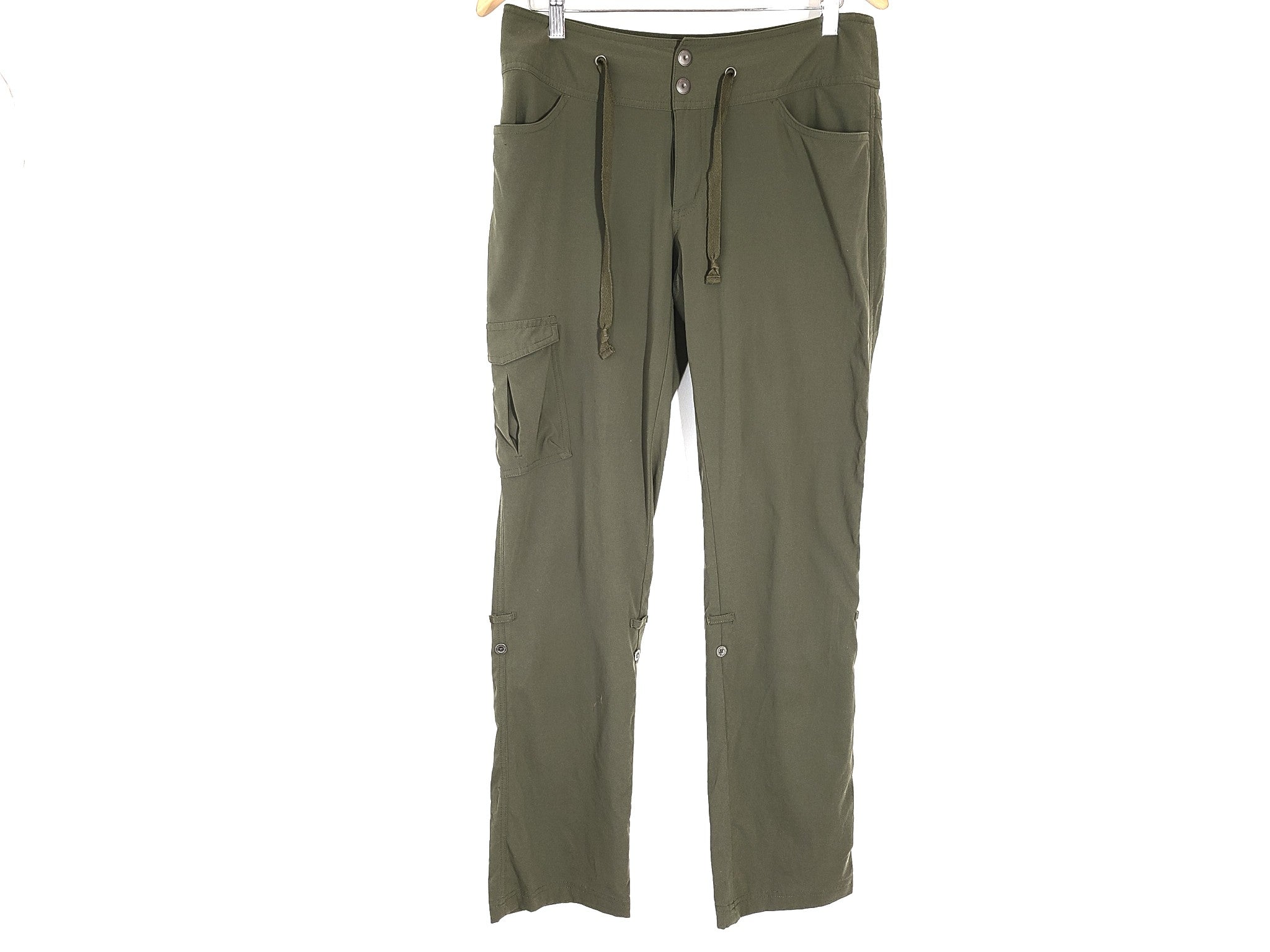 Columbia Women's City Slickerz II Roll-Up Pant Hiking Omni-Shield Green Sz 8