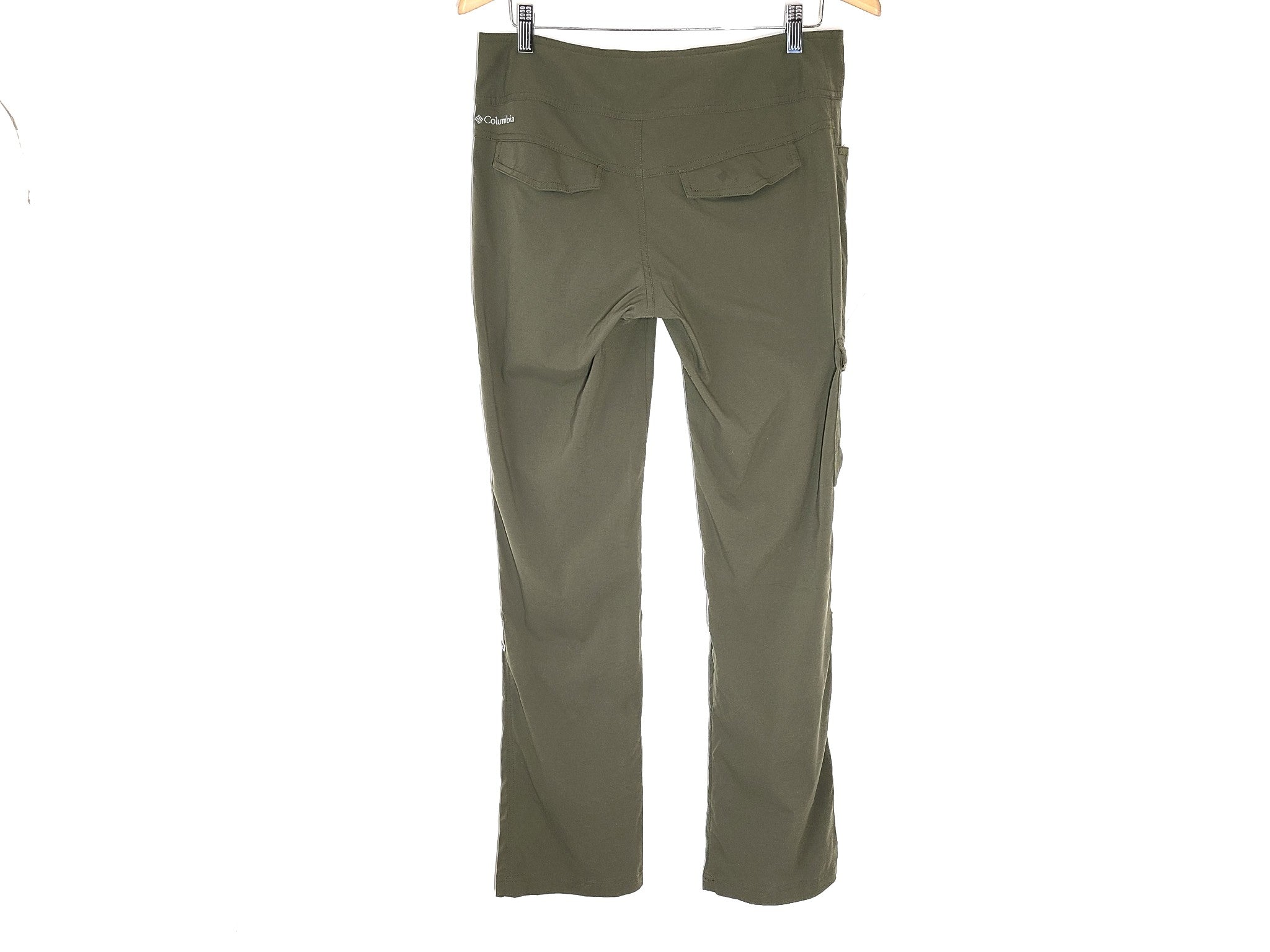 Columbia Women's City Slickerz II Roll-Up Pant Hiking Omni-Shield Green Sz 8