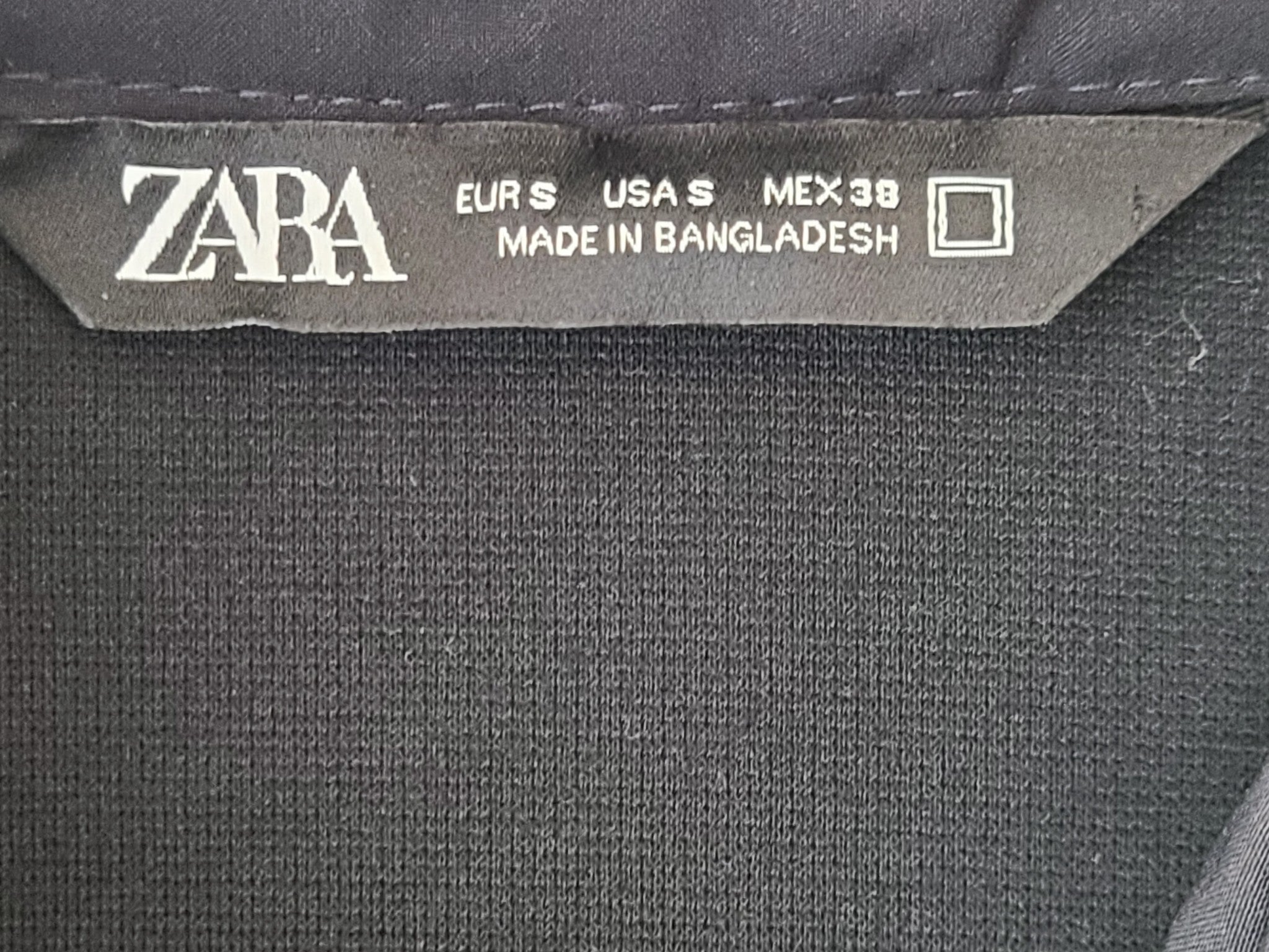 Zara Men's Technical Padded Jacket Lightweight 8574/561/401 Black Sz S